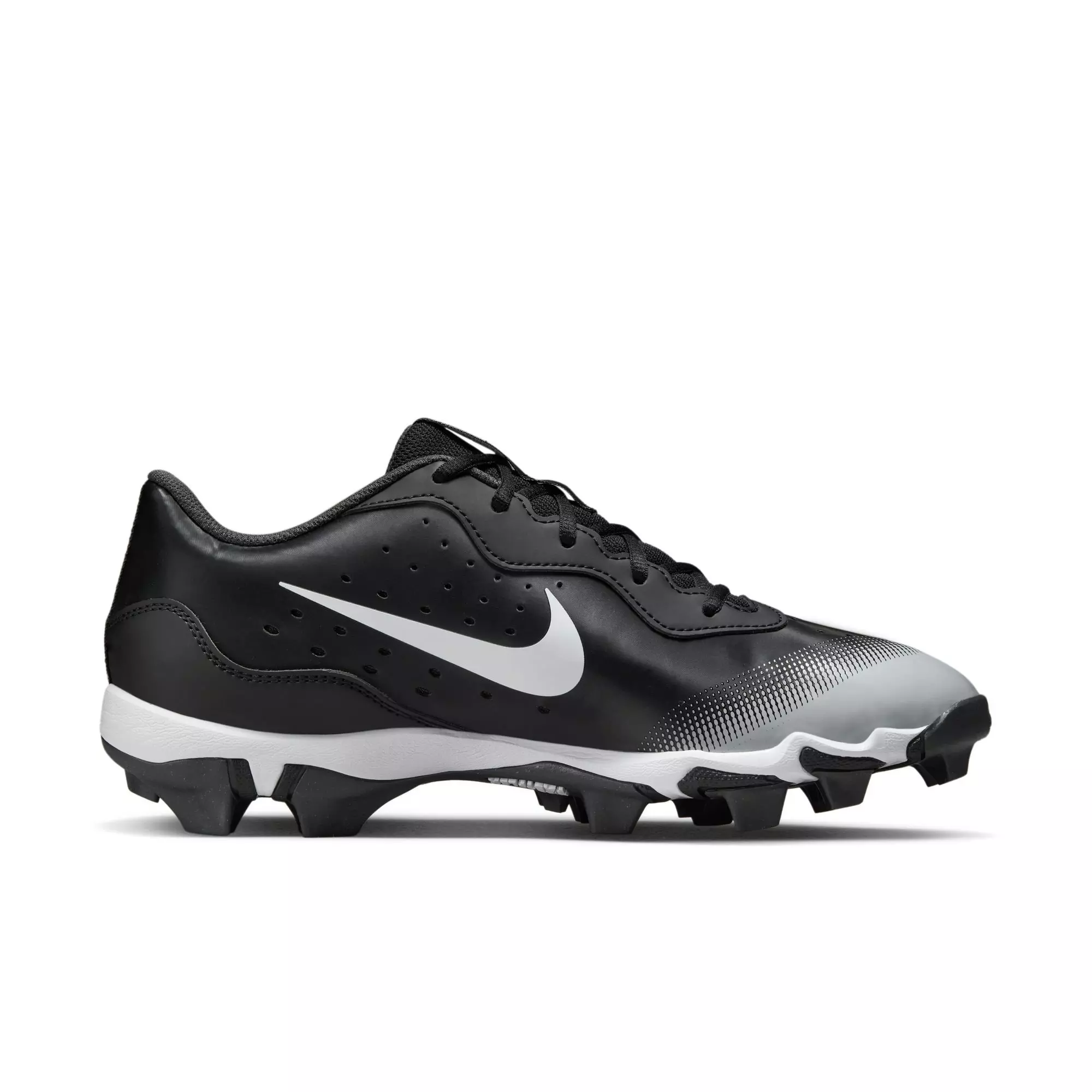 Nike Alpha Huarache Keystone LW "Black/White/Smoke Grey" Men's Baseball Cleat - BLACK/WHITE/GREY
