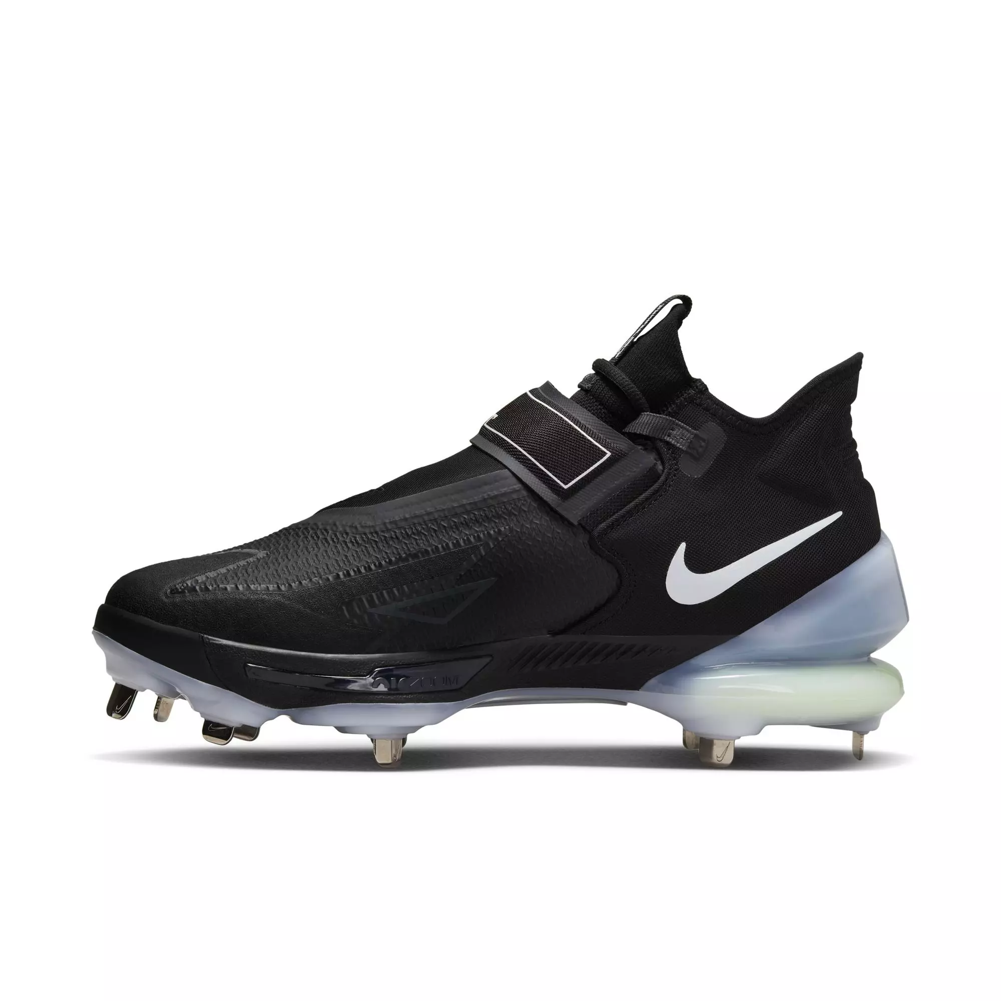Nike Force Zoom Trout 8 Elite "Black/White/Smoke Grey" Men's Baseball Cleat - BLACK/WHITE