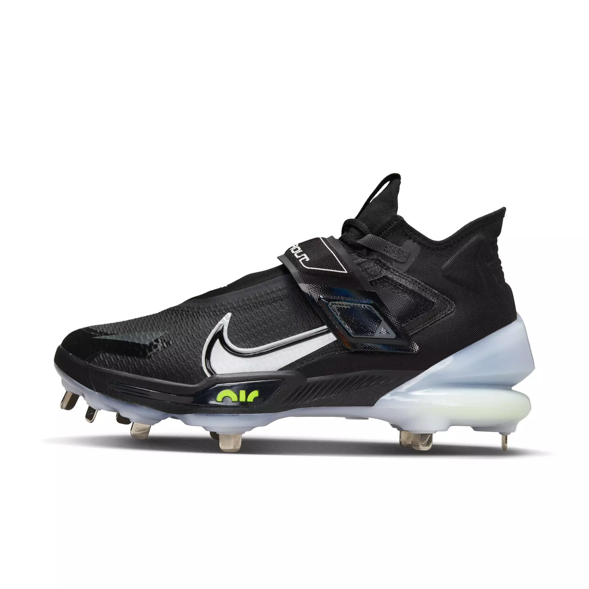 Nike Force Zoom Trout 8 Elite "Black/White/Smoke Grey" Men's Baseball Cleat - BLACK/WHITE