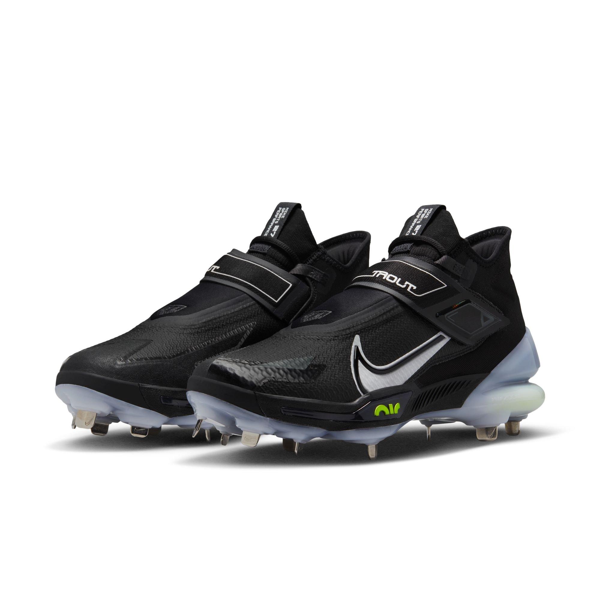 Nike Force Zoom Trout 8 Men's Cushioned Baseball Cleat - Black
