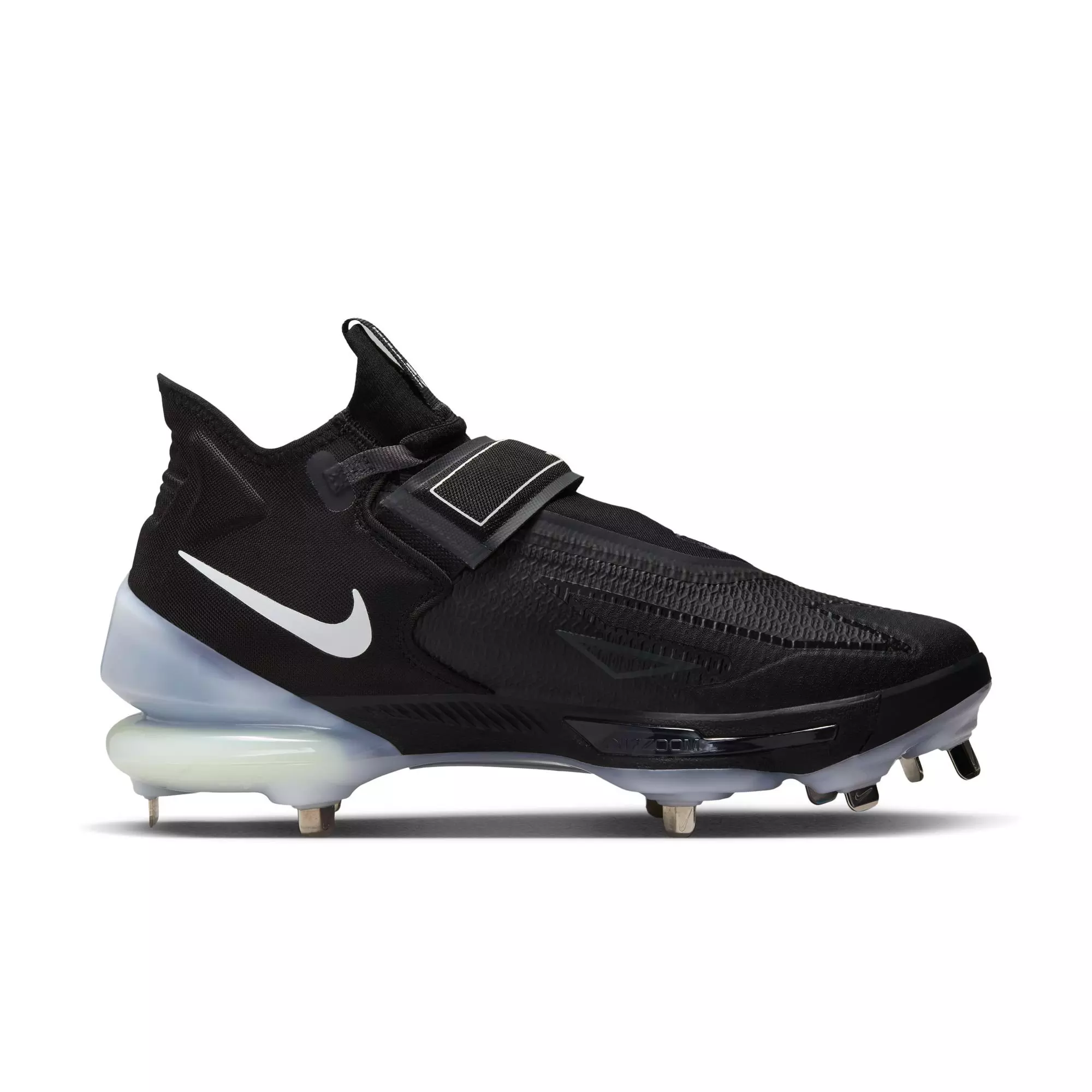 Nike Force Zoom Trout 8 Elite "Black/White/Smoke Grey" Men's Baseball Cleat - BLACK/WHITE