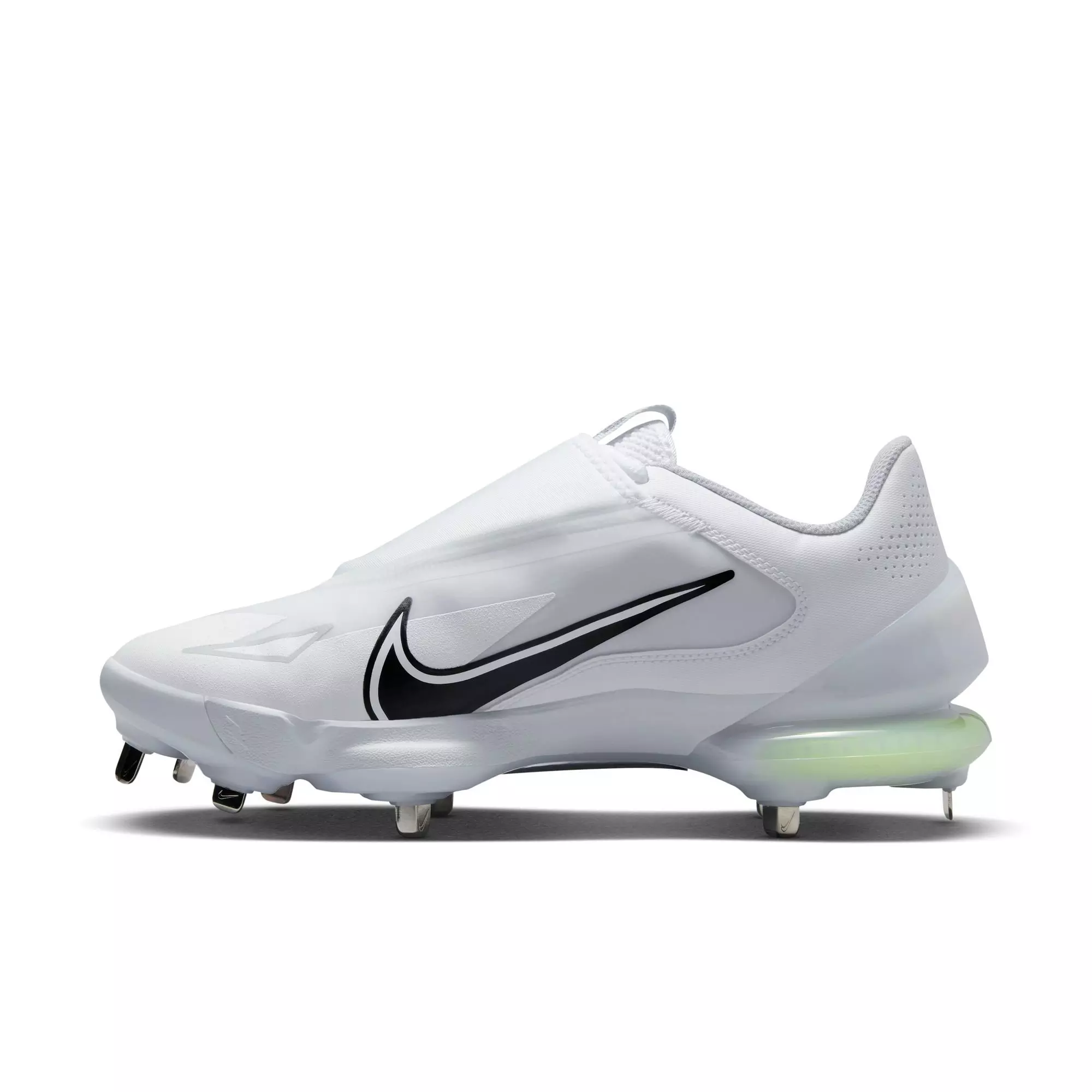 Nike Force Zoom Trout 8 Pro "White/Black/Wolf Grey/Pure Platinum" Men's Baseball Cleat - WHITE/BLACK