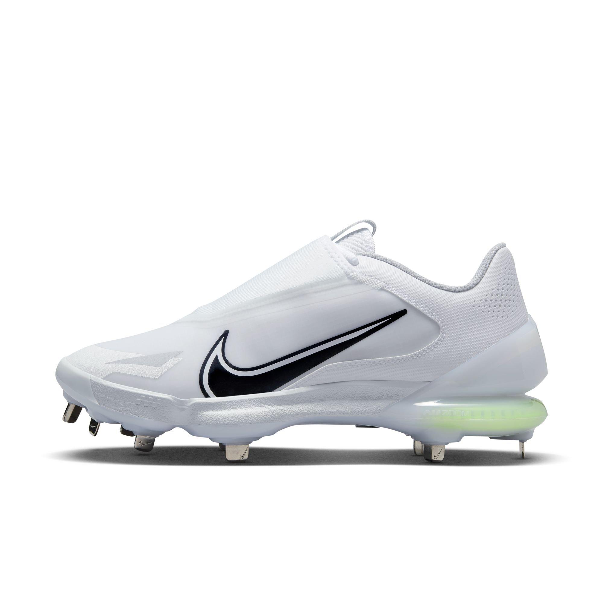 Nike Force Zoom Trout 8 Pro "White/Black/Wolf Grey/Pure Platinum" Men's Baseball Cleat - WHITE/BLACK Thumbnail View 4