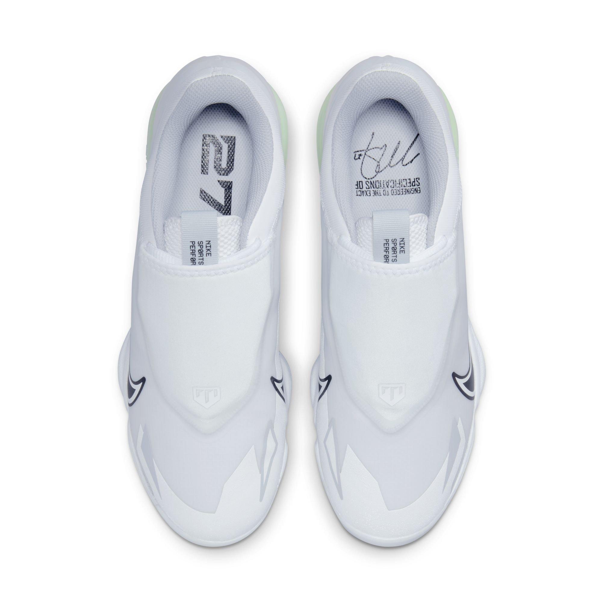 Nike Force Zoom Trout 8 Pro "White/Black/Wolf Grey/Pure Platinum" Men's Baseball Cleat - WHITE/BLACK Thumbnail View 5
