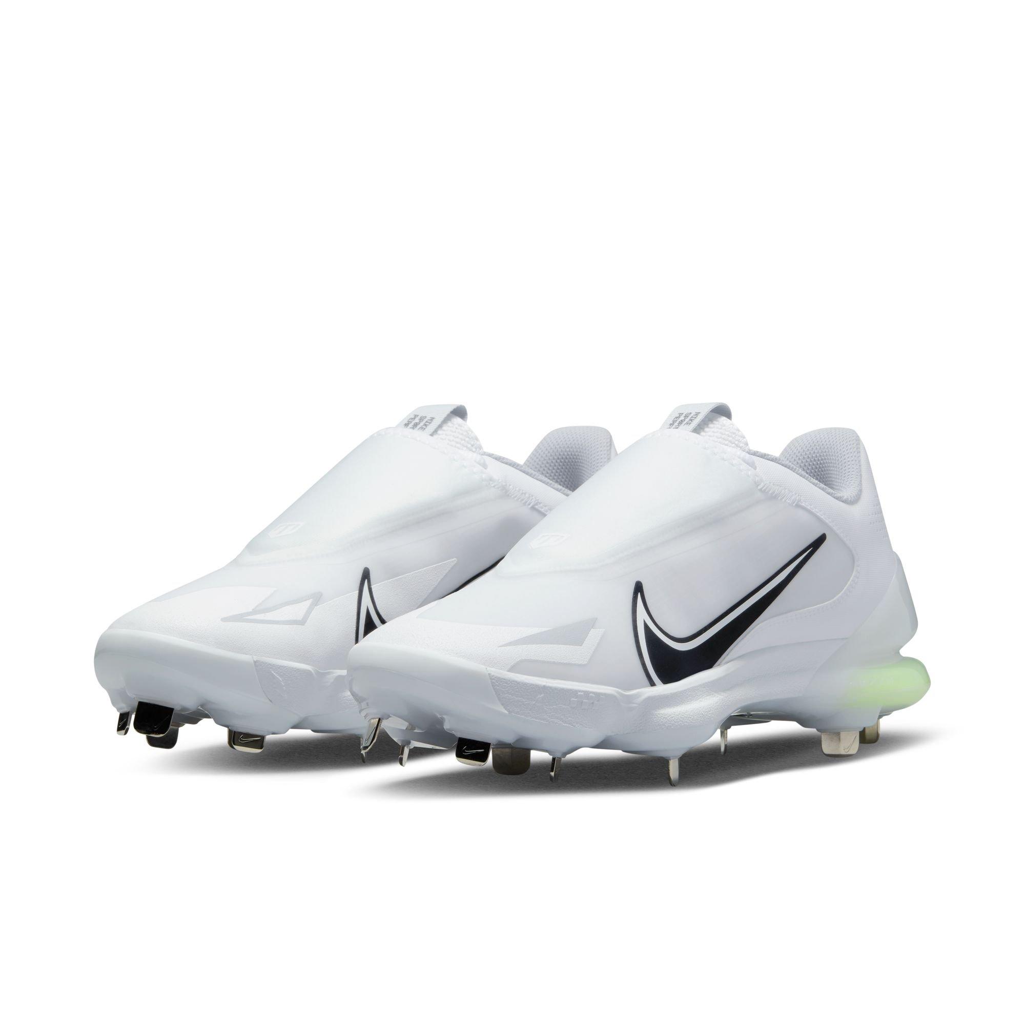 Nike Force Zoom Trout 8 Pro "White/Black/Wolf Grey/Pure Platinum" Men's Baseball Cleat - WHITE/BLACK Thumbnail View 6