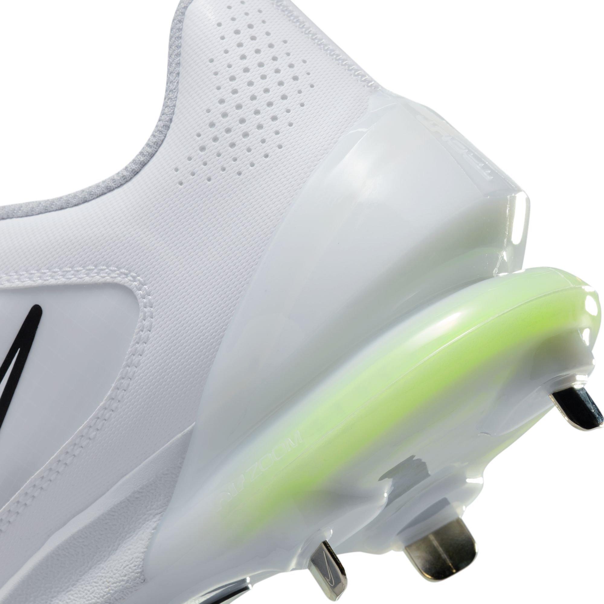 Nike Force Zoom Trout 8 Pro "White/Black/Wolf Grey/Pure Platinum" Men's Baseball Cleat - WHITE/BLACK Thumbnail View 8