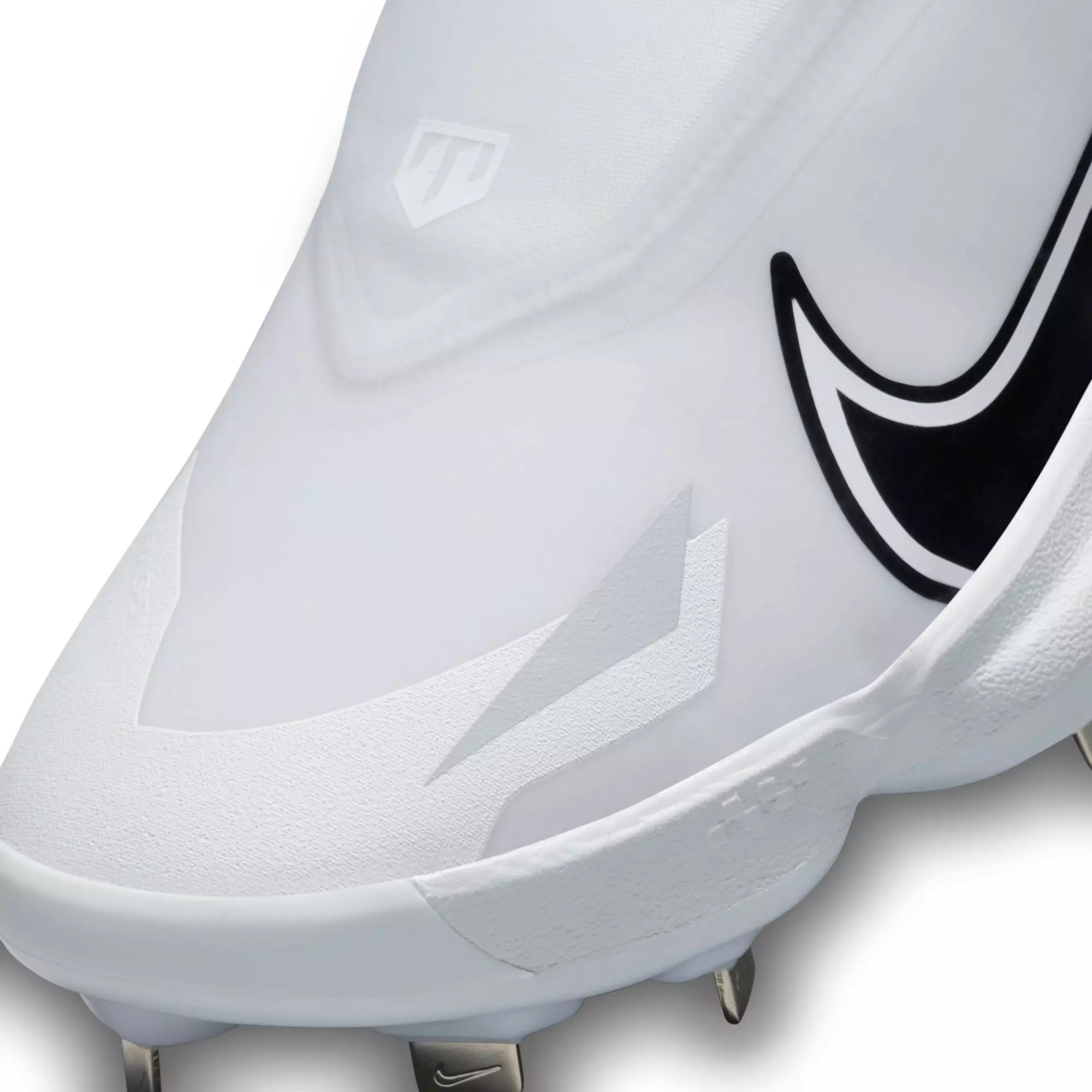 Nike Force Zoom Trout 8 Pro "White/Black/Wolf Grey/Pure Platinum" Men's Baseball Cleat - WHITE/BLACK