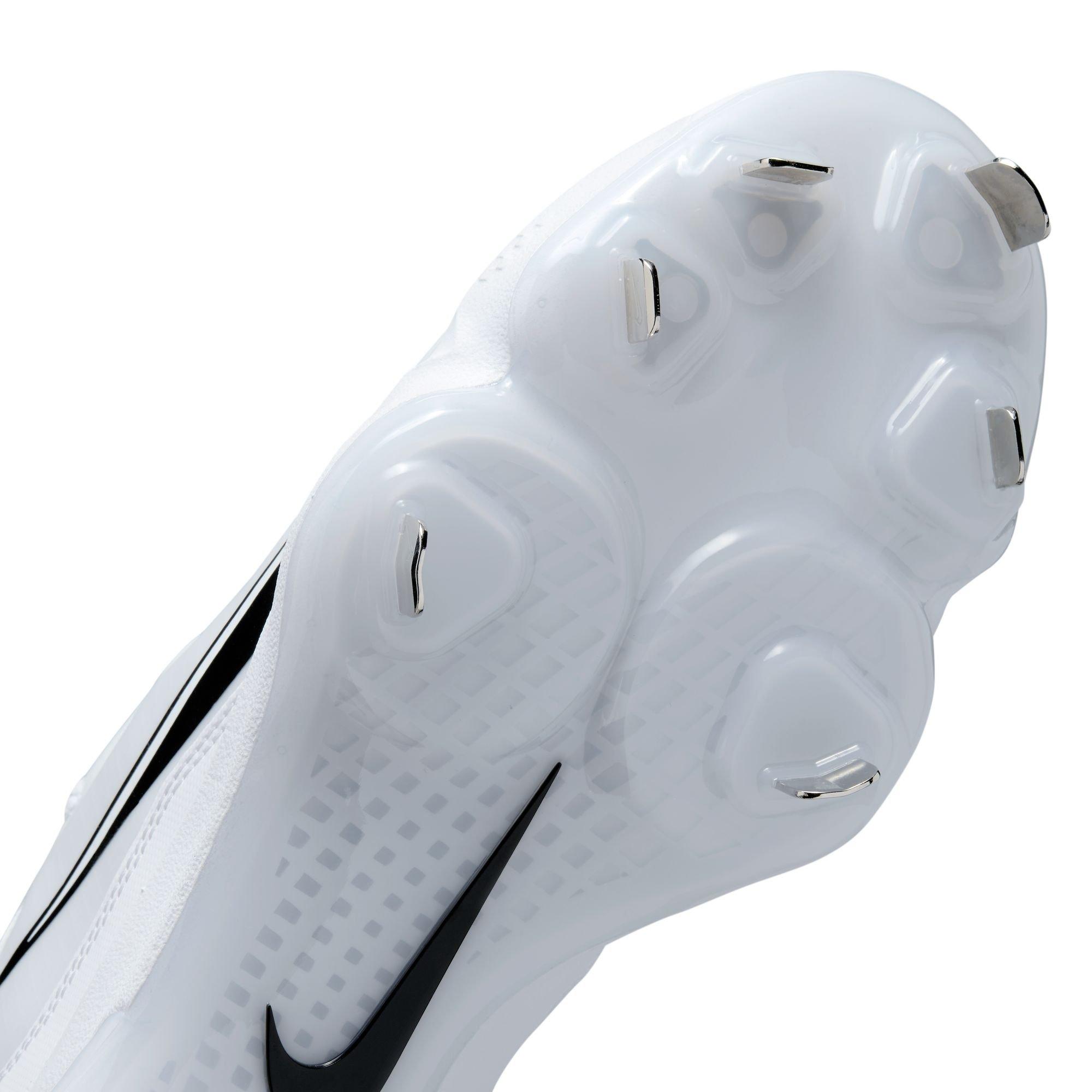 Nike Force Zoom Trout 8 Pro "White/Black/Wolf Grey/Pure Platinum" Men's Baseball Cleat - WHITE/BLACK Thumbnail View 11
