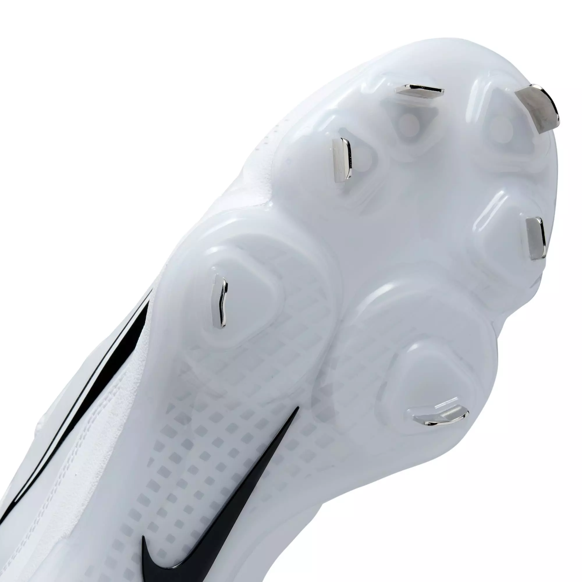 Nike Force Zoom Trout 8 Pro "White/Black/Wolf Grey/Pure Platinum" Men's Baseball Cleat - WHITE/BLACK