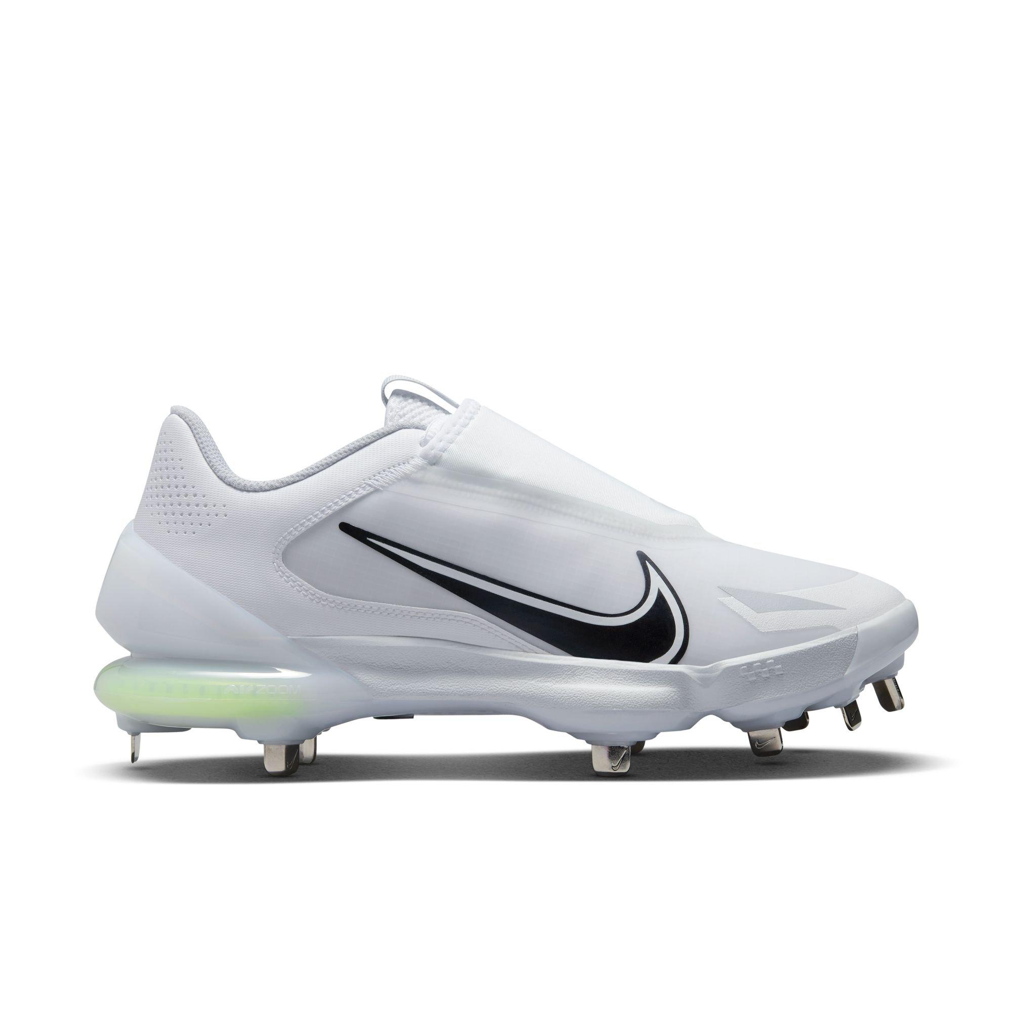 Nike Force Zoom Trout 8 Pro "White/Black/Wolf Grey/Pure Platinum" Men's Baseball Cleat - WHITE/BLACK Thumbnail View 1