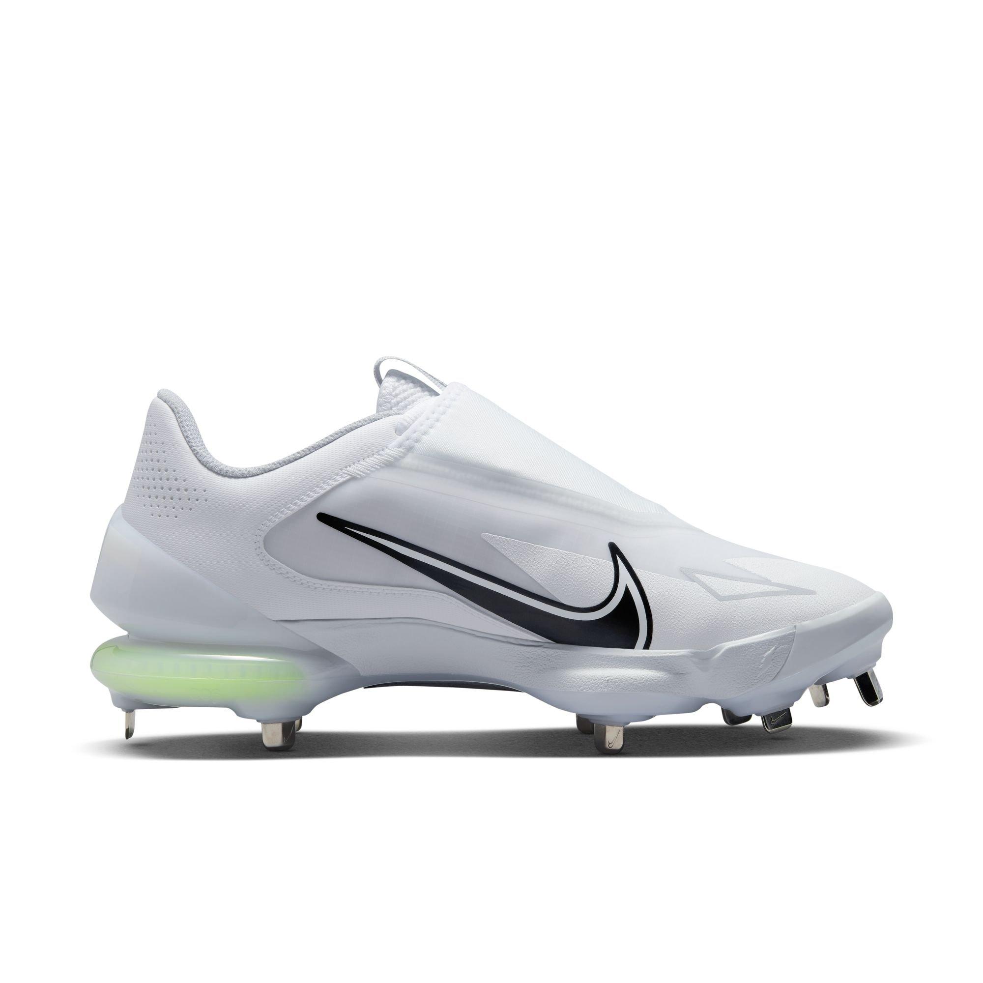 Nike Force Zoom Trout 8 Pro "White/Black/Wolf Grey/Pure Platinum" Men's Baseball Cleat - WHITE/BLACK Thumbnail View 2