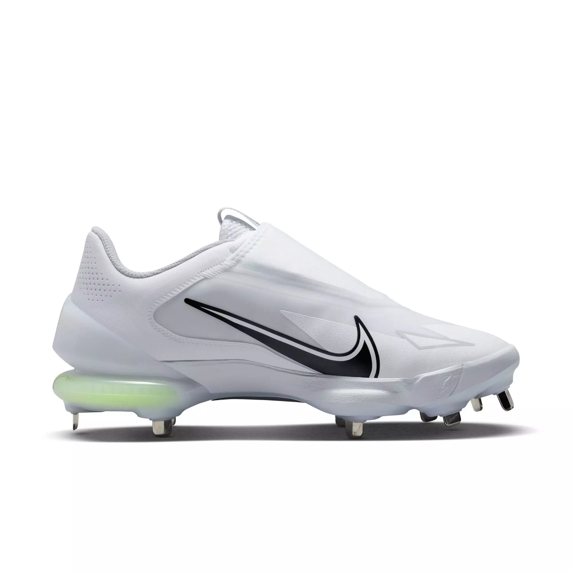 Nike Force Zoom Trout 8 Pro "White/Black/Wolf Grey/Pure Platinum" Men's Baseball Cleat - WHITE/BLACK