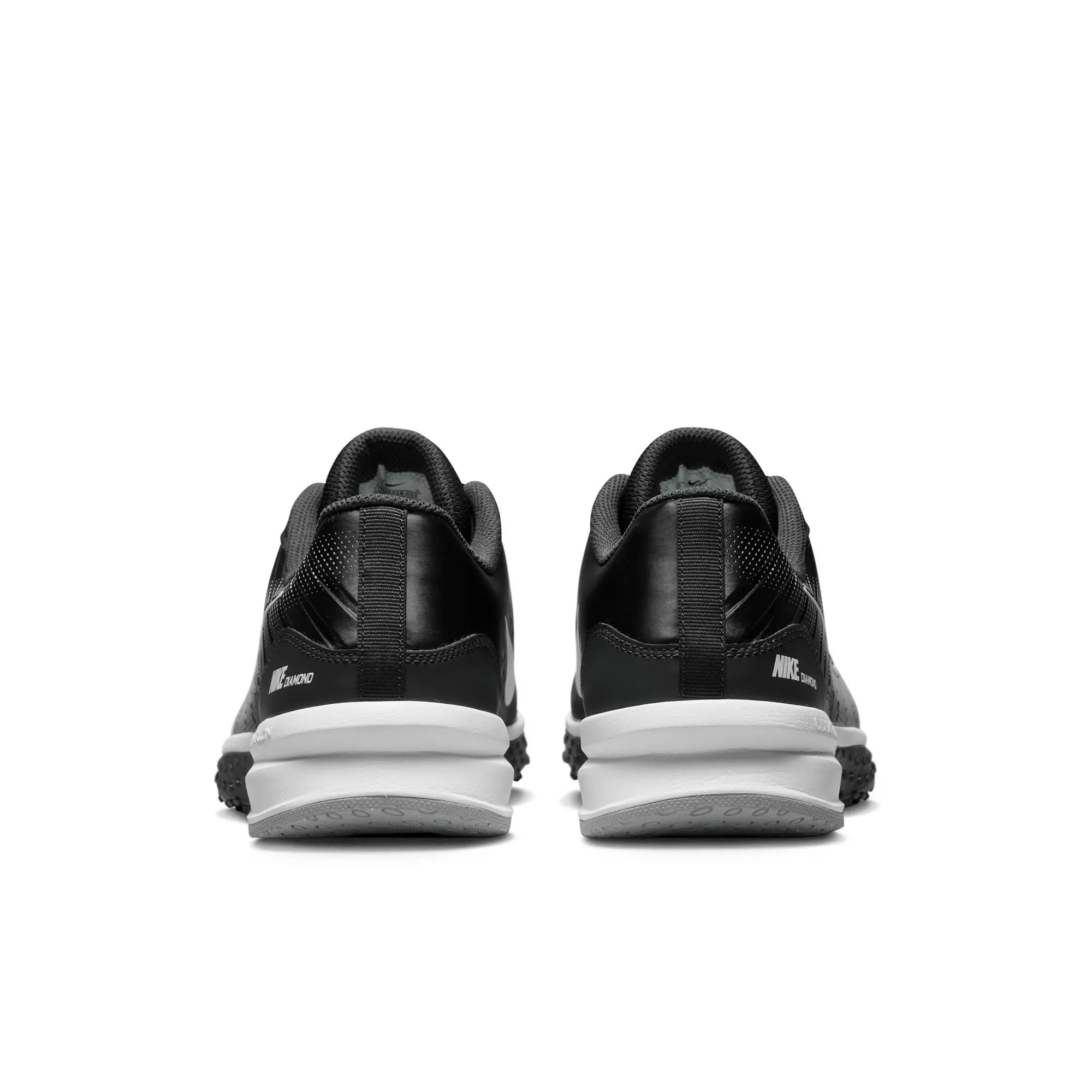 Nike Alpha Huarache Varsity 4 Turf "Black/White/Smoke Grey" Men's Baseball Cleat - BLACK/GREY
