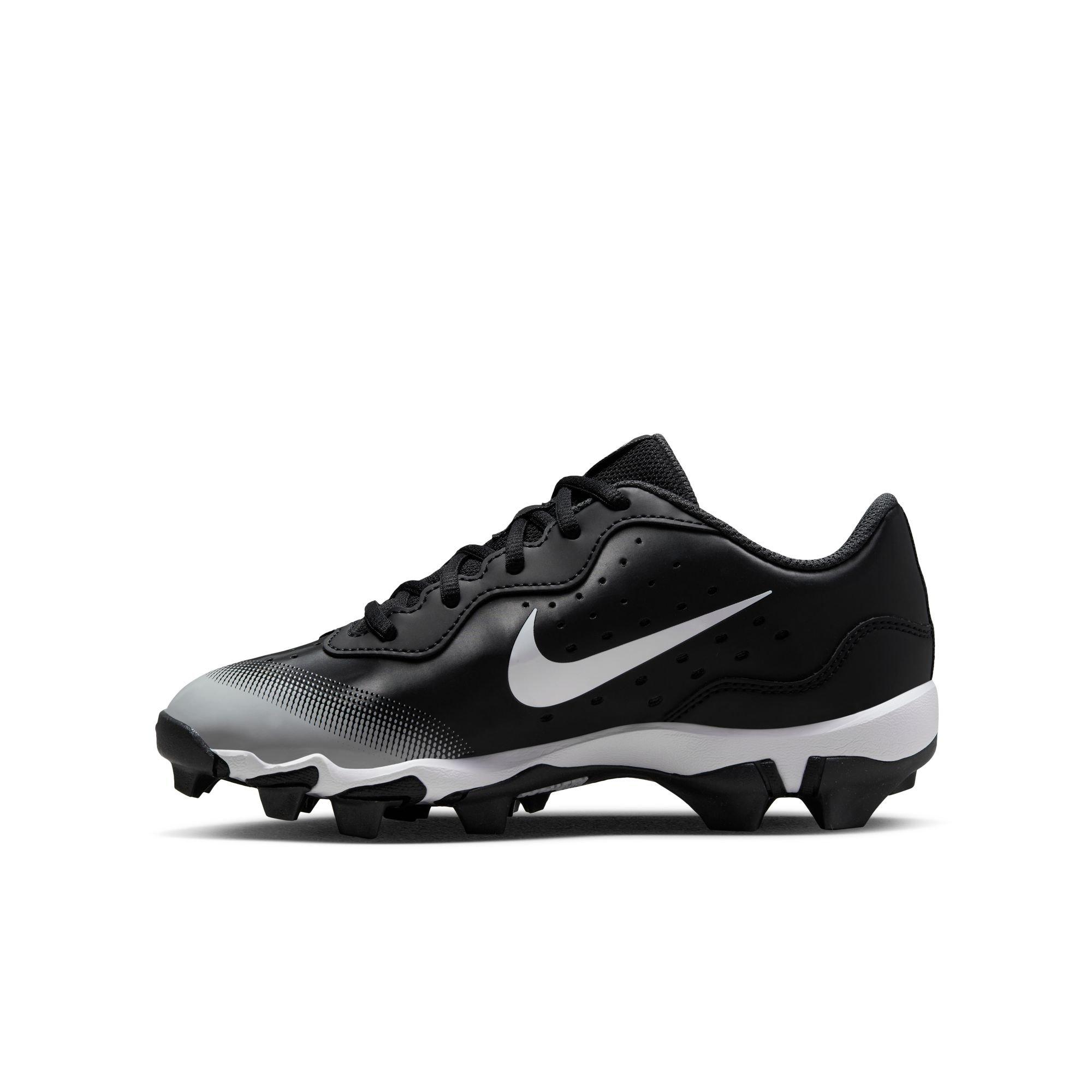 Nike Alpha Huarache 4 Keystone "Black/White" Grade School Boys' Baseball Cleat - BLACK/WHITE Thumbnail View 3