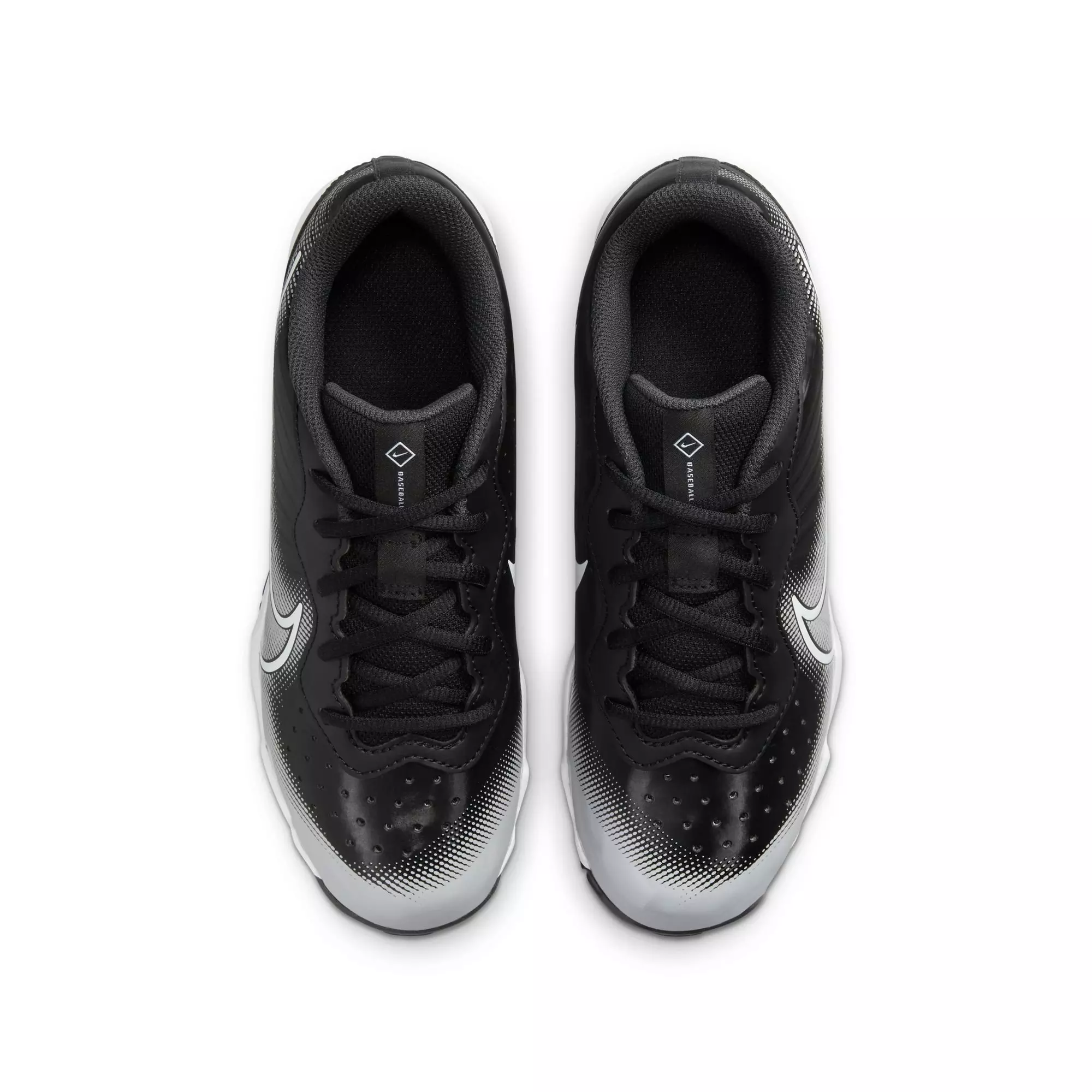 Nike Alpha Huarache 4 Keystone "Black/White" Grade School Boys' Baseball Cleat - BLACK/WHITE