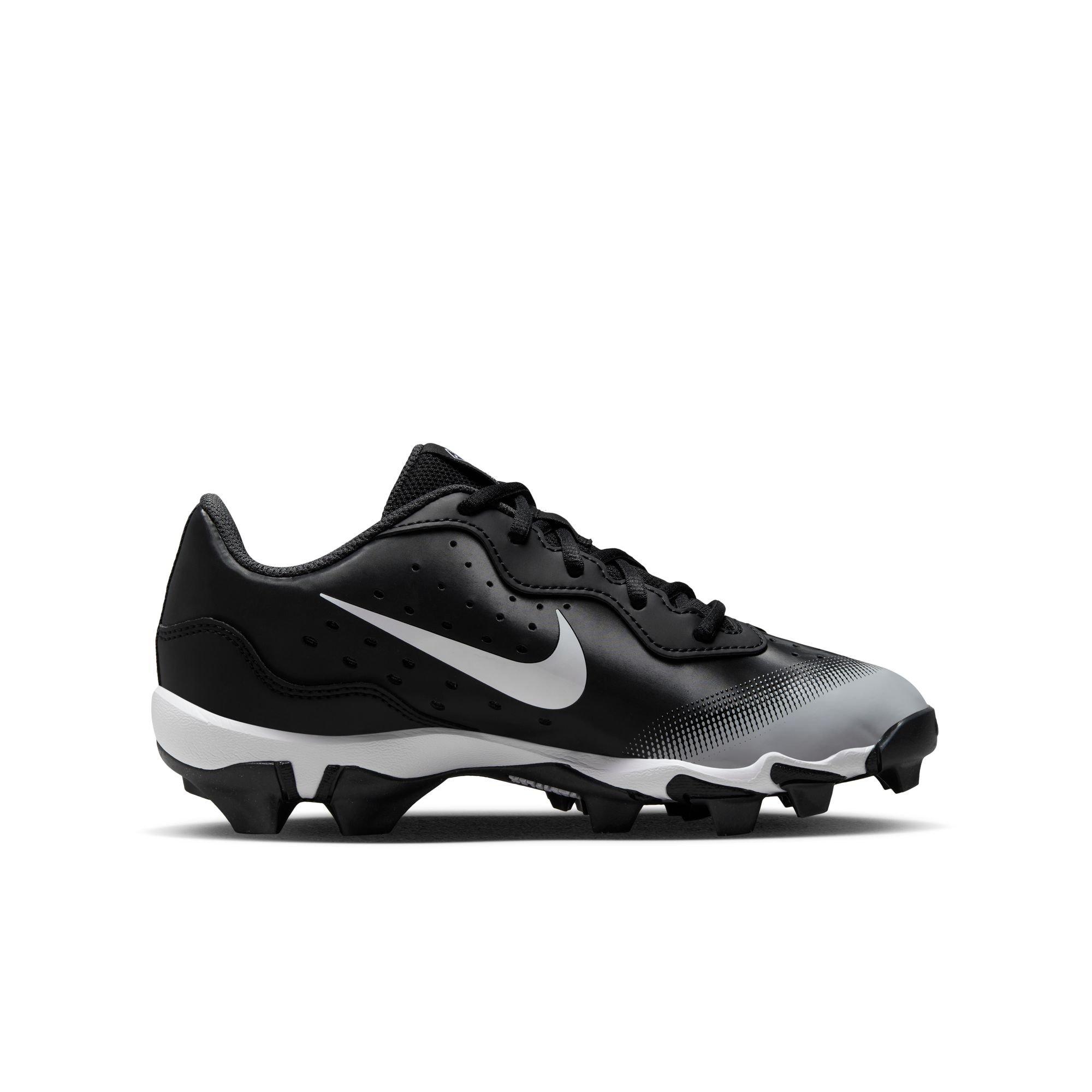 Nike Alpha Huarache 4 Keystone "Black/White" Grade School Boys' Baseball Cleat - BLACK/WHITE Thumbnail View 2