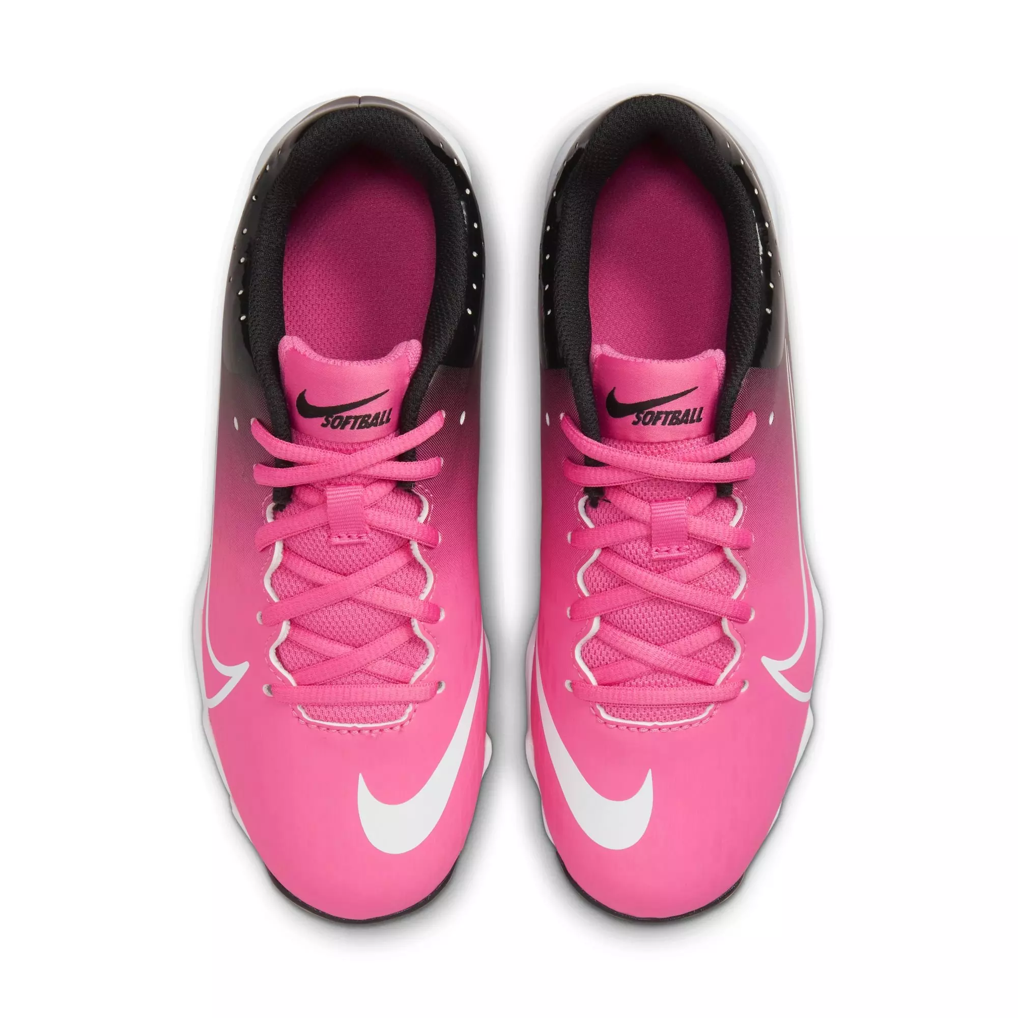 Nike Hyperdiamond 4 Keystone GG "Pinksicle/White/Black" Preschool Girls' Softball Cleat - BLACK/PINK
