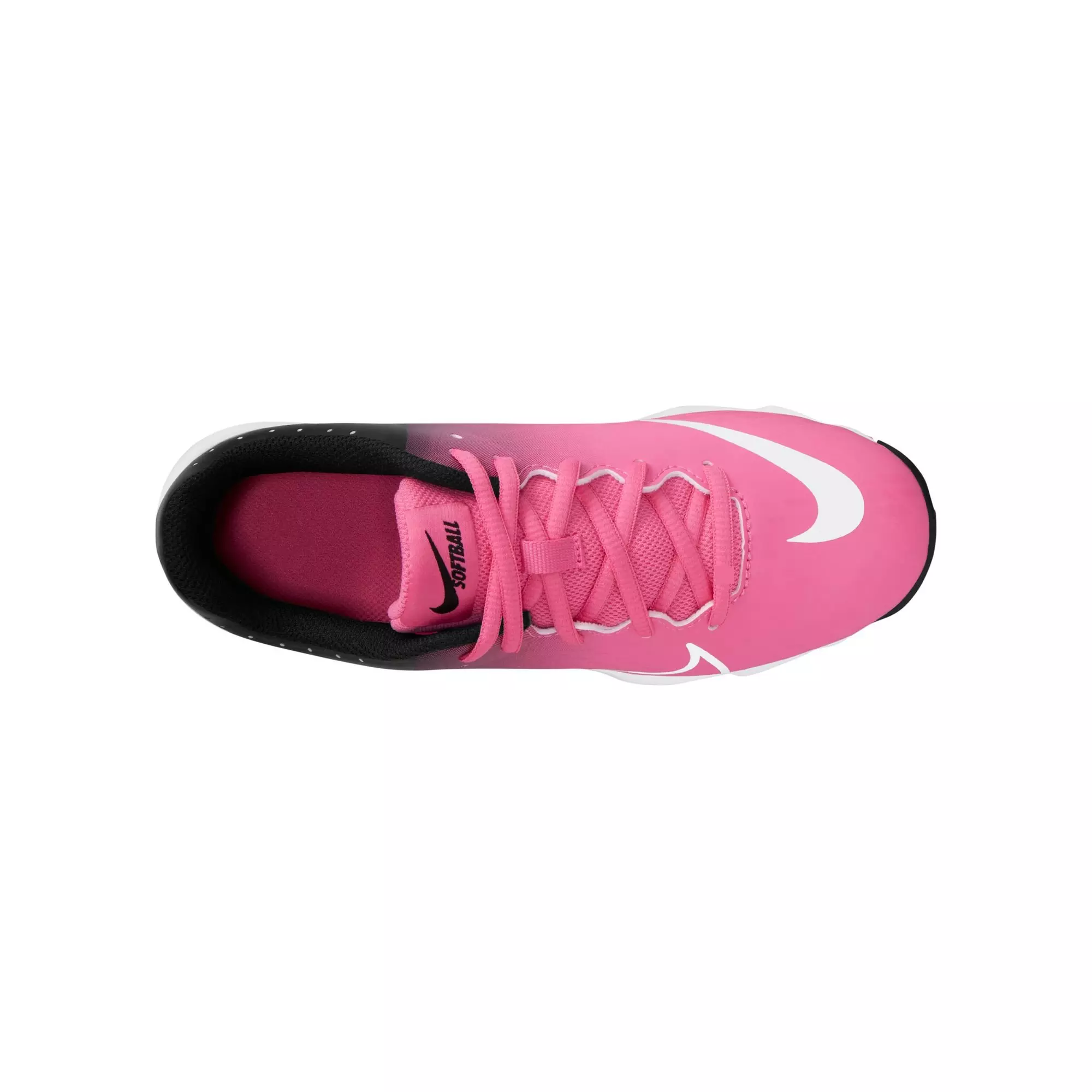 Nike Hyperdiamond 4 Keystone GG "Pinksicle/White/Black" Preschool Girls' Softball Cleat - BLACK/PINK