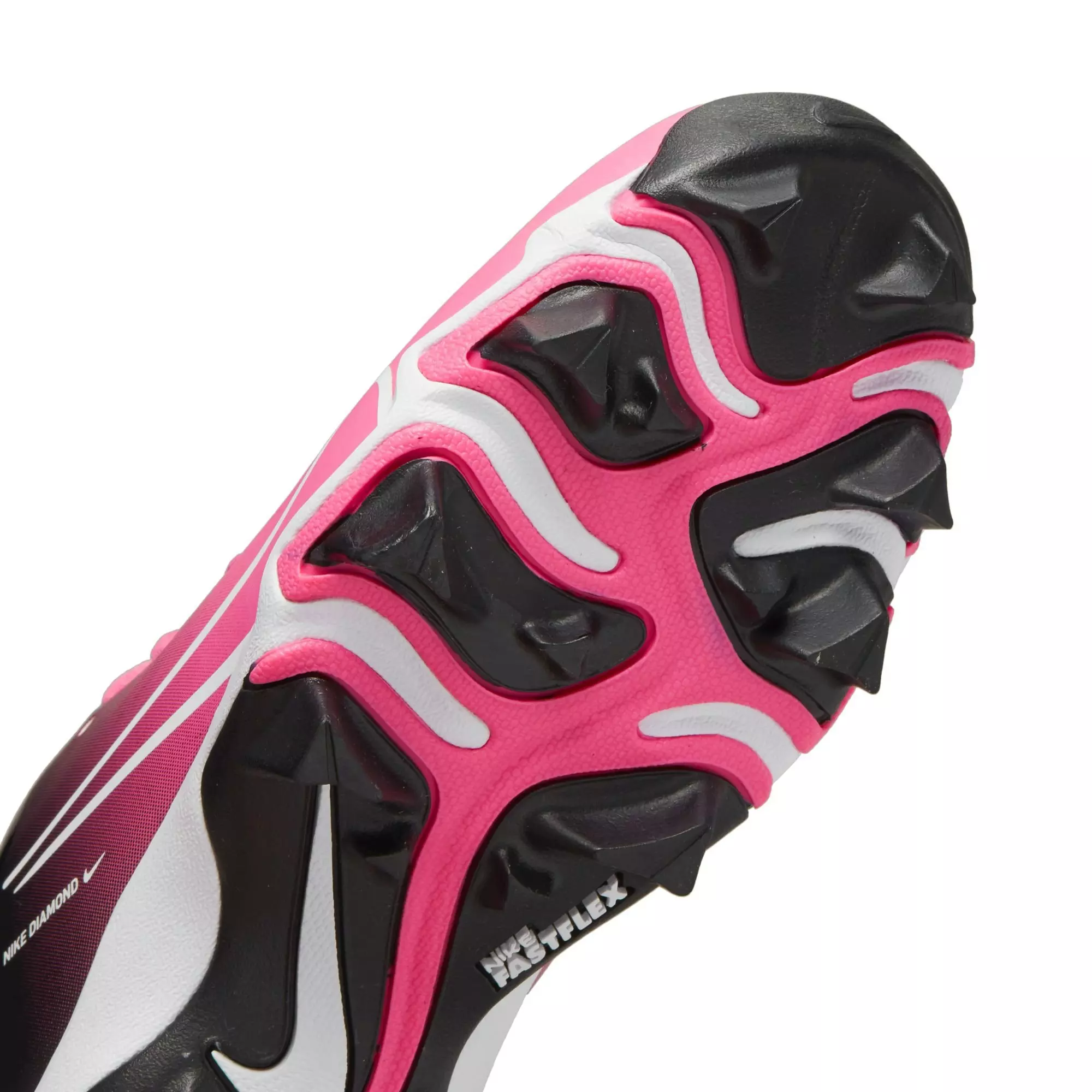 Nike Hyperdiamond 4 Keystone GG "Pinksicle/White/Black" Preschool Girls' Softball Cleat - BLACK/PINK