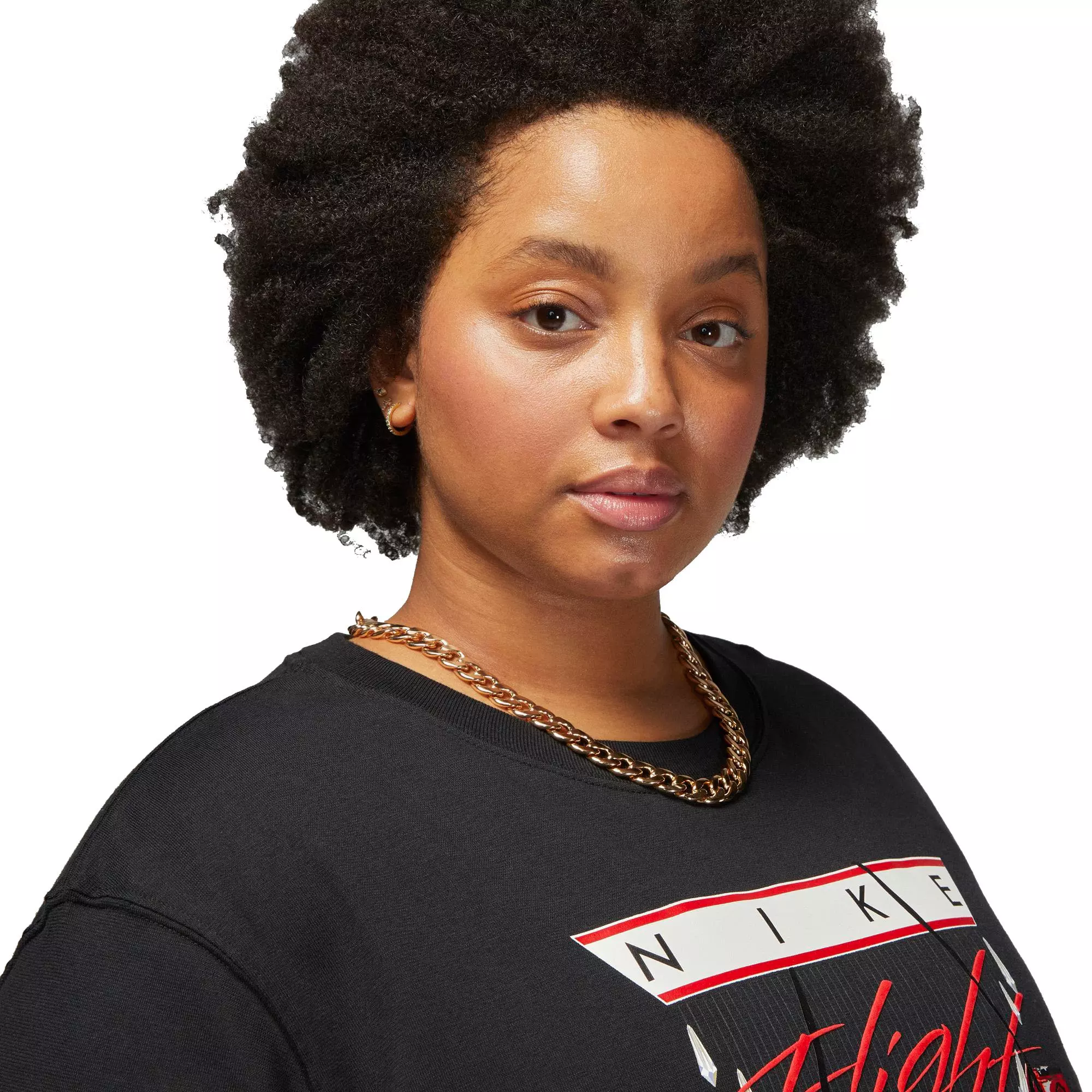 Jordan Women's Flight Shoe Graphic T-Shirt-Black - BLACK