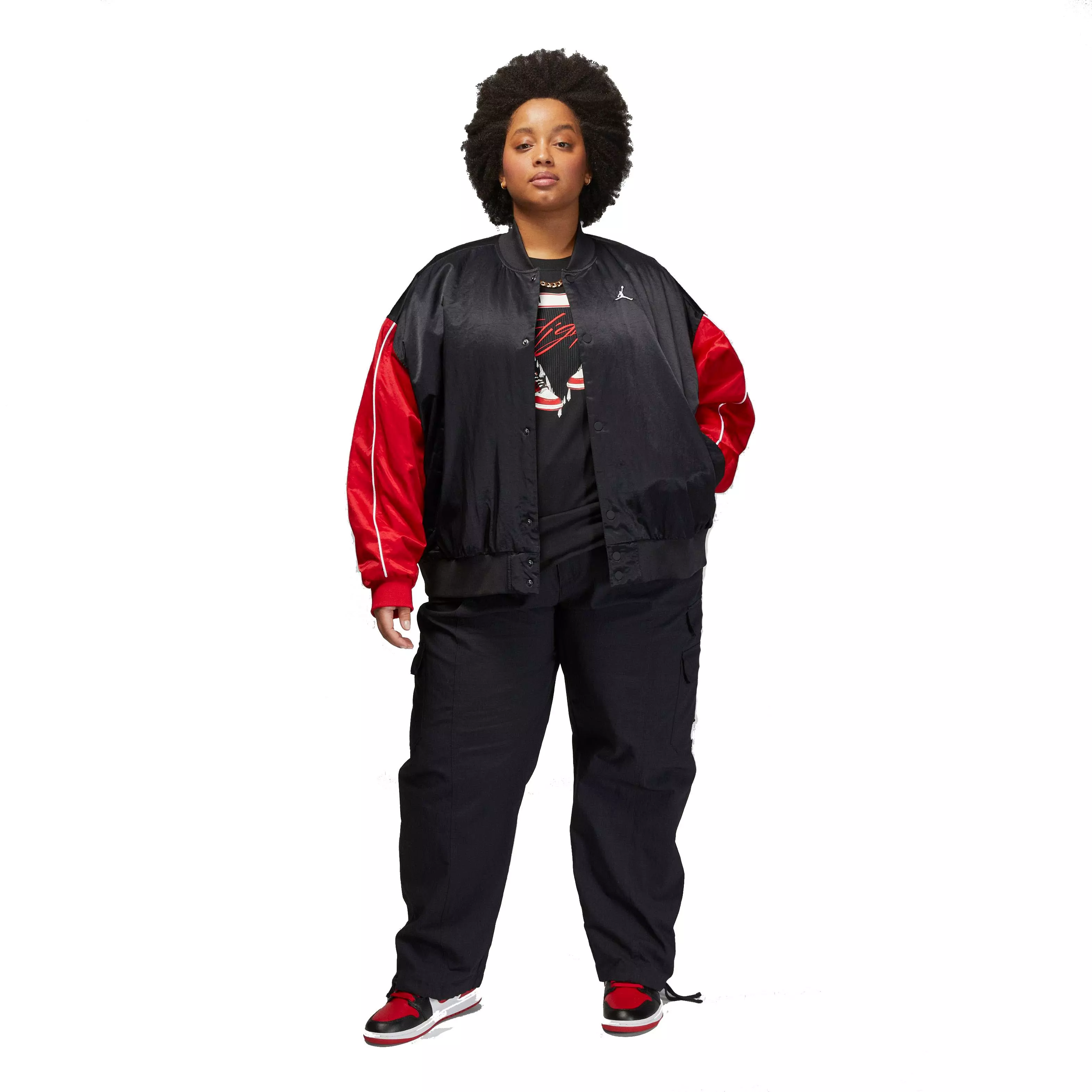 Jordan Women's Flight Shoe Graphic T-Shirt-Black - BLACK