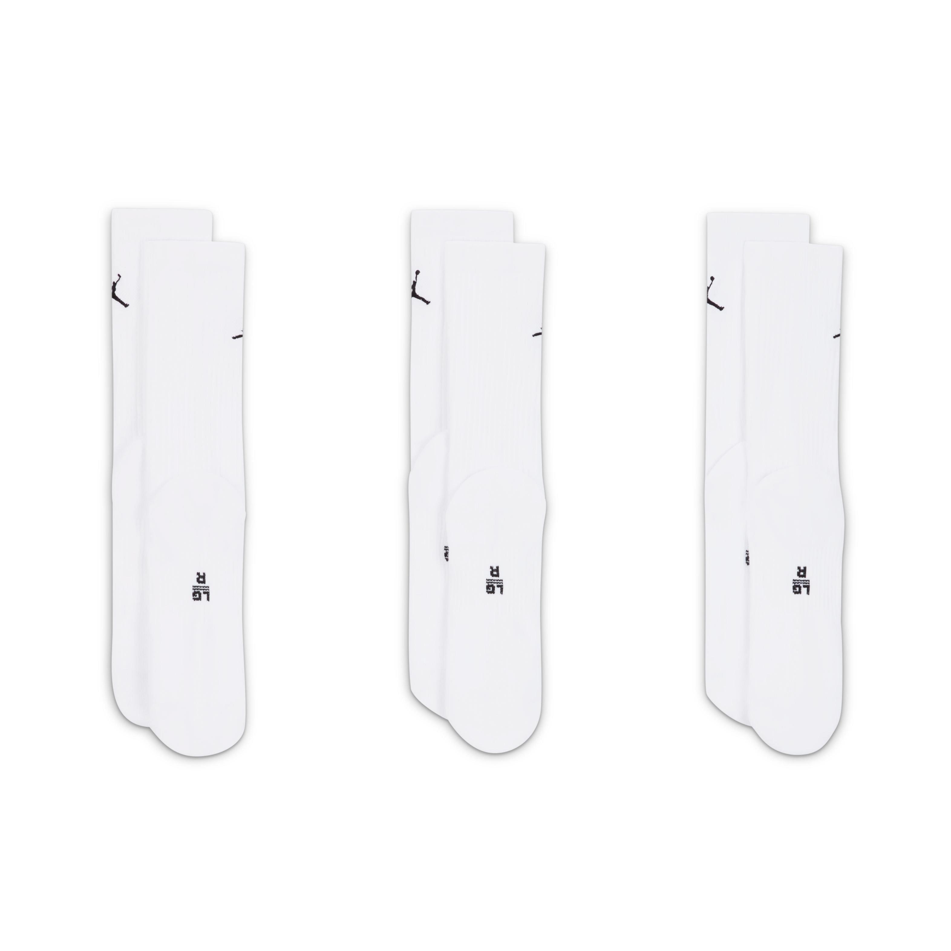 Jordan Everyday Crew White Socks (3 Pairs)