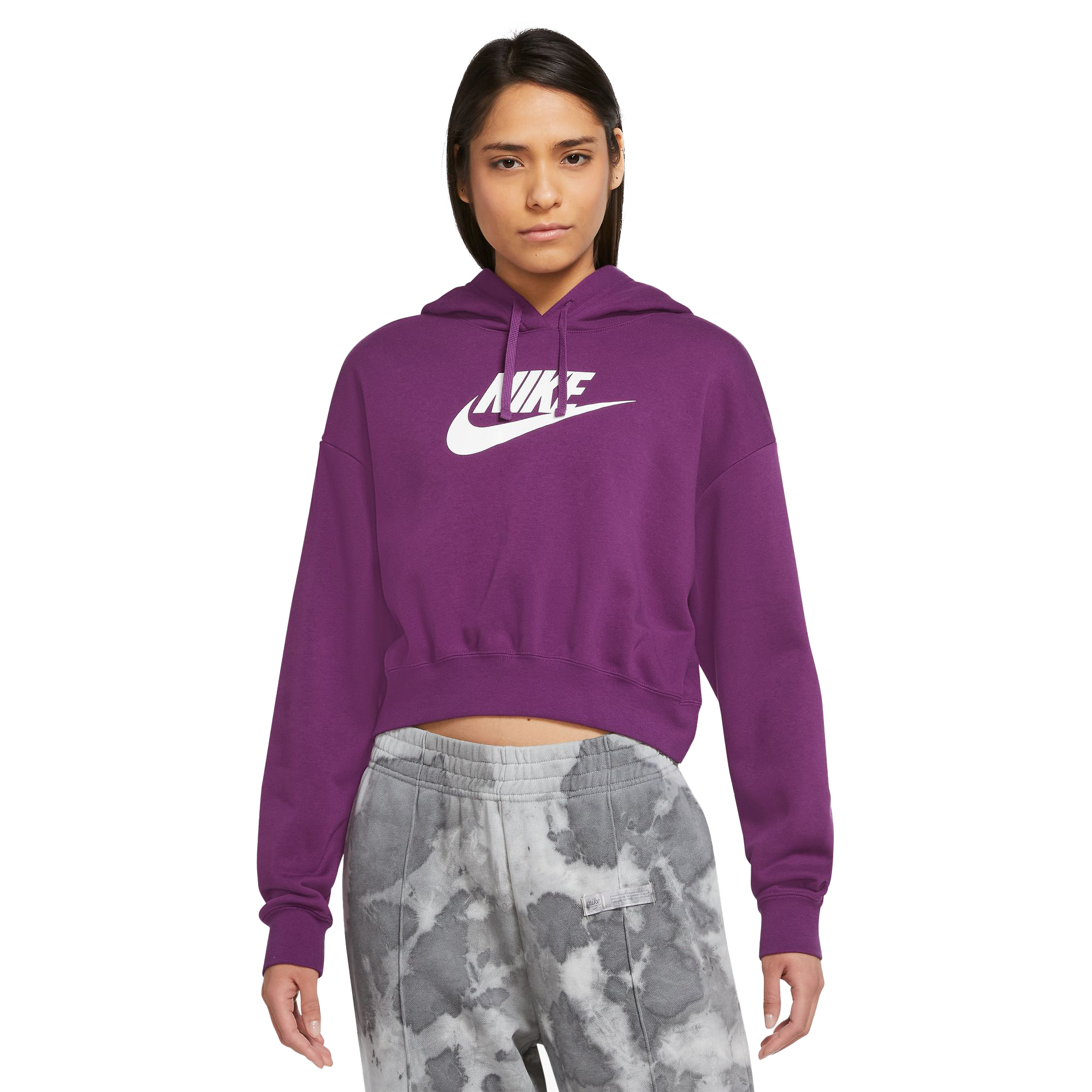 Purple nike hot sale crop top