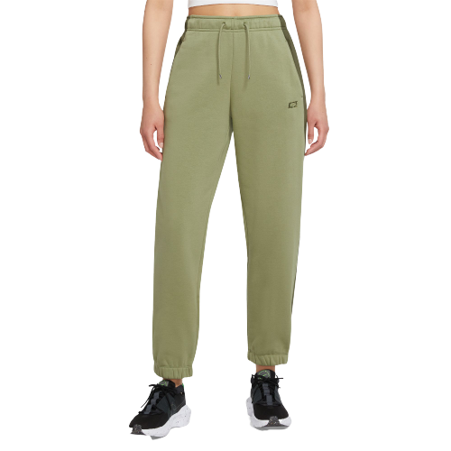 Nike Women's Sportswear Icon Clash Fleece Pants-Olive - Hibbett