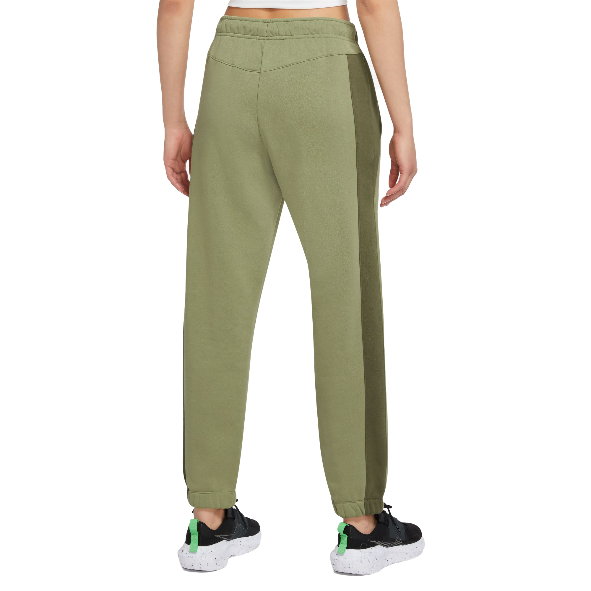 Nike Women's Sportswear Icon Clash Fleece Pants-Olive - Hibbett