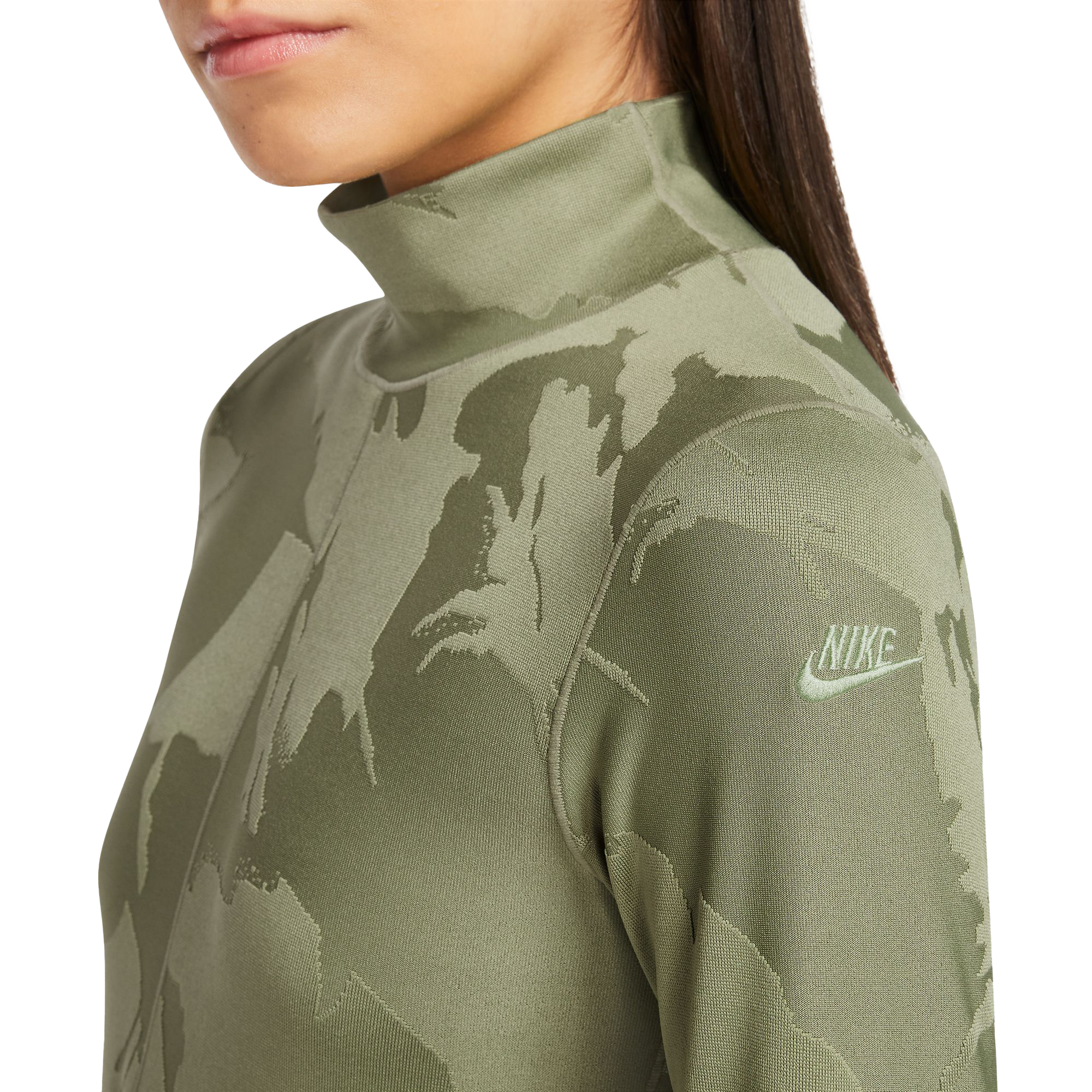 Nike Women's Sportswear Tech Pack Therma-FIT Bodysuit-Olive - Hibbett