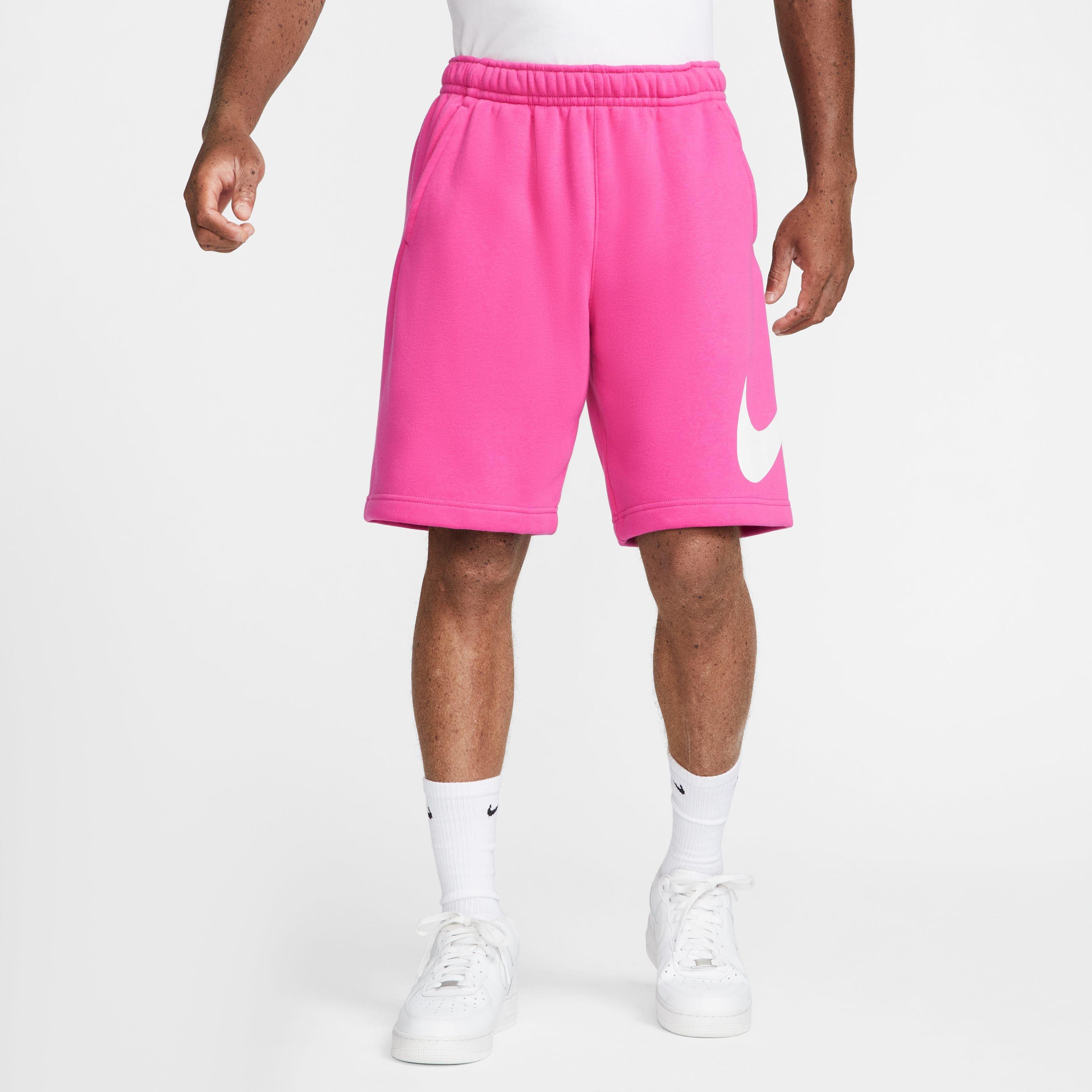 Nike Men s Sportswear Club Graphic Fleece Shorts Pink Hibbett