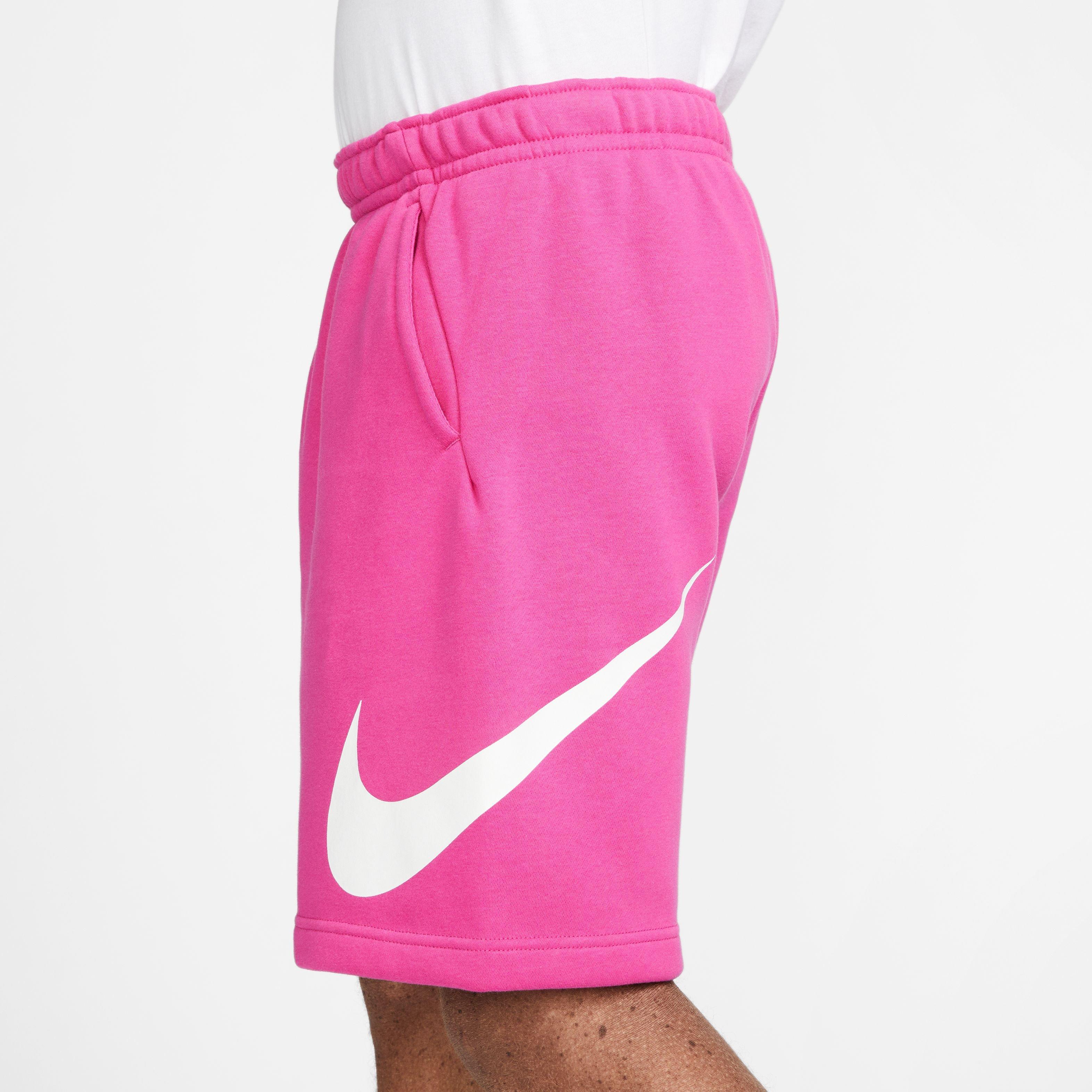 Nike pink sweatshorts on sale