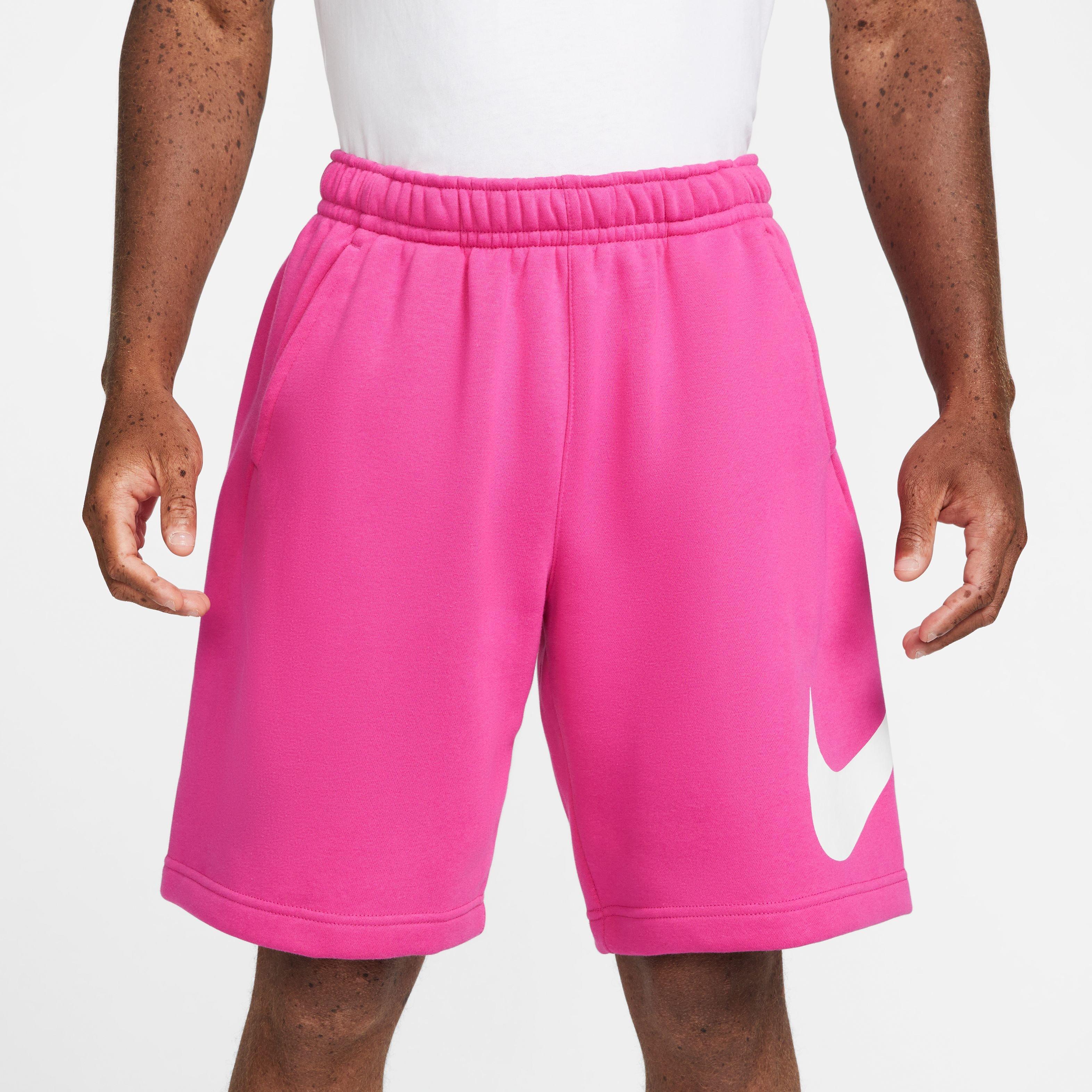 Nike Men s Sportswear Club Graphic Fleece Shorts Pink Hibbett