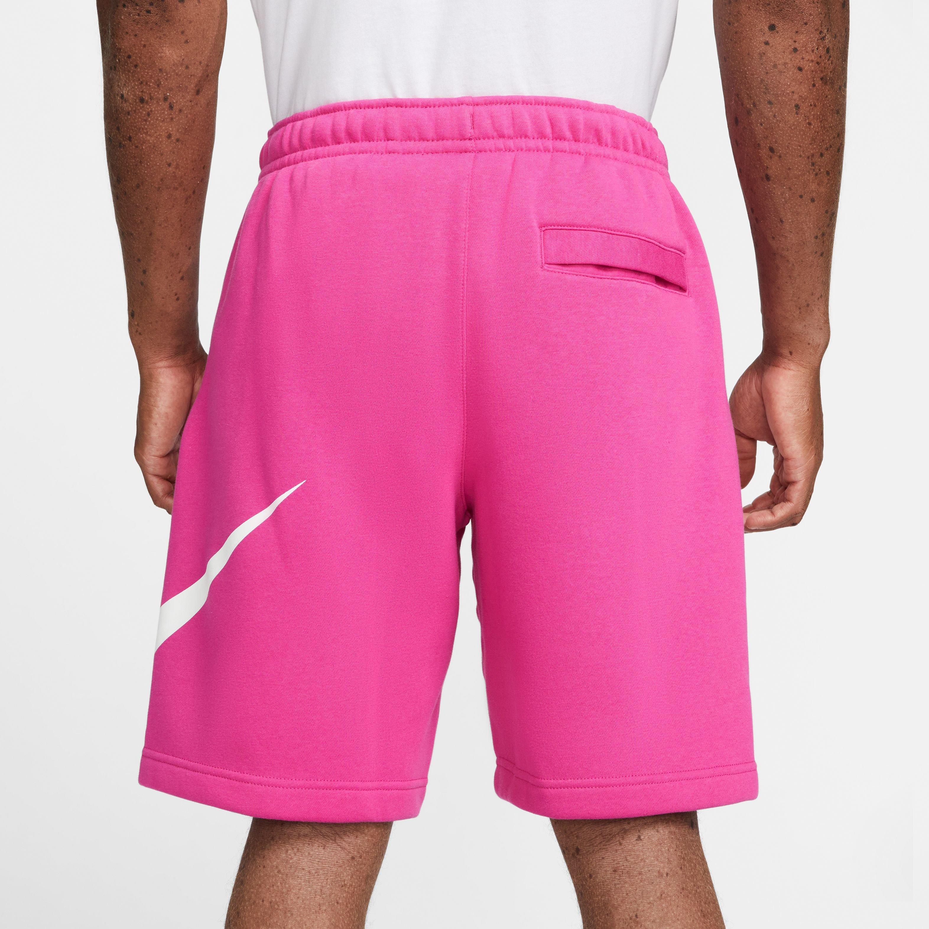 Pink nike best sale sweat shorts