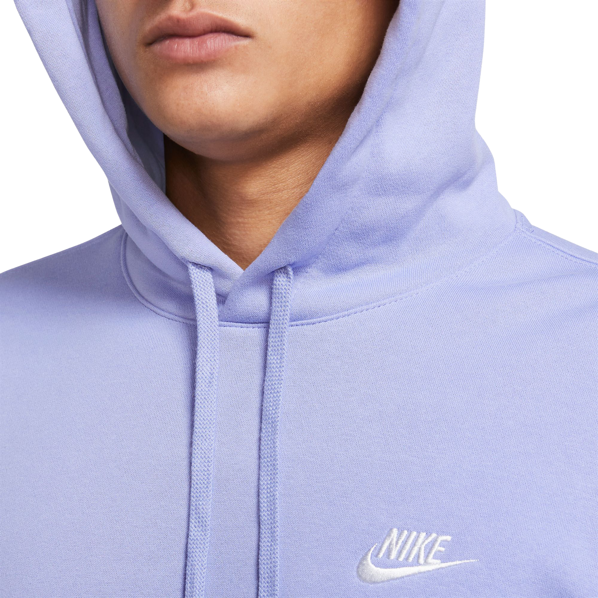 Nike Men s Sportswear Club Fleece Pullover Hoodie Light Purple