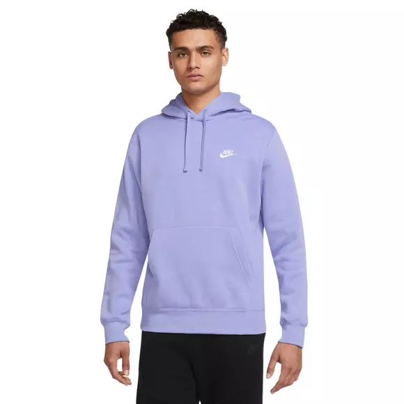 Nike Men's Sportswear Club Fleece Pullover Hoodie-Light Purple ...