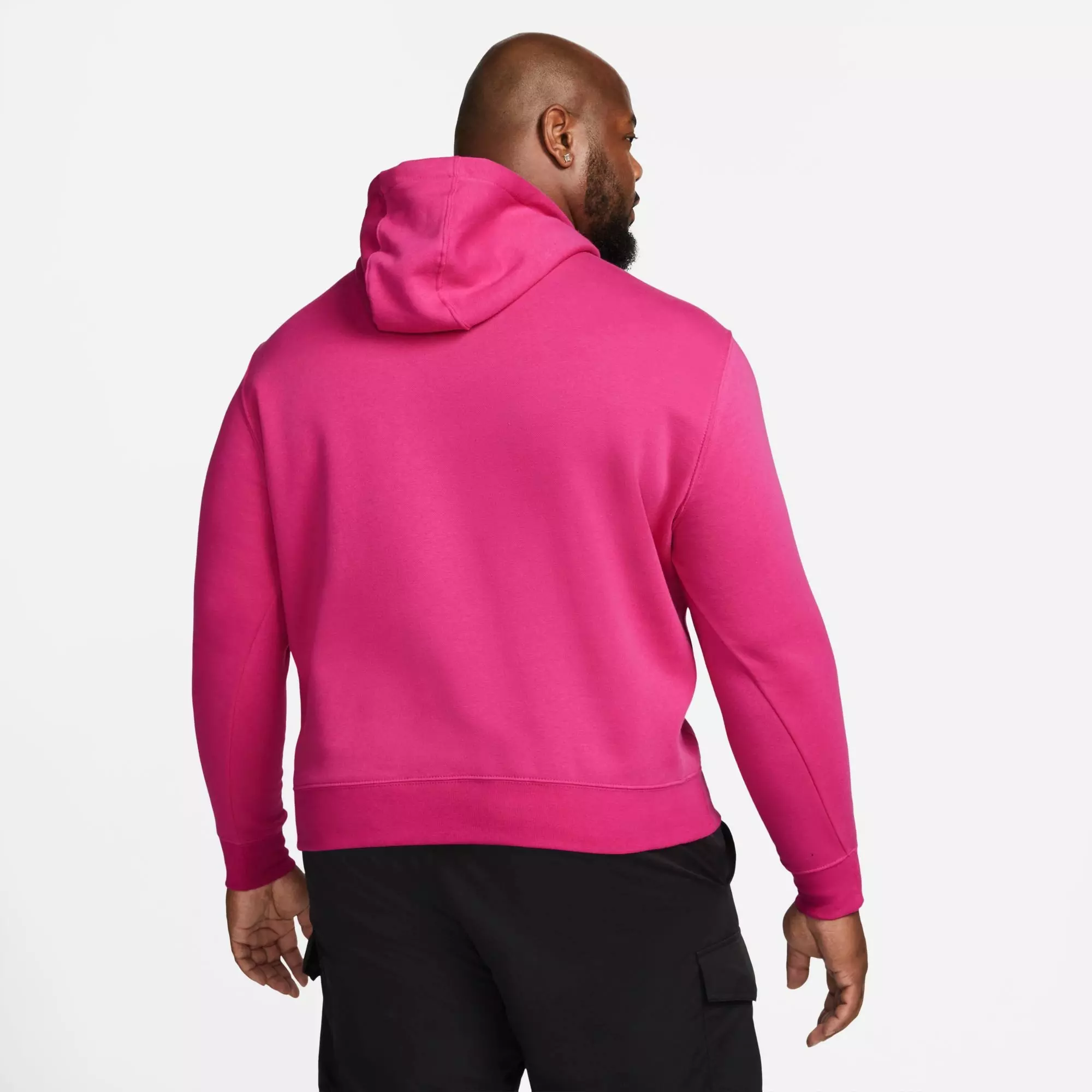 Nike Men's Sportswear Club Pullover Hoodie-Pink - PINK