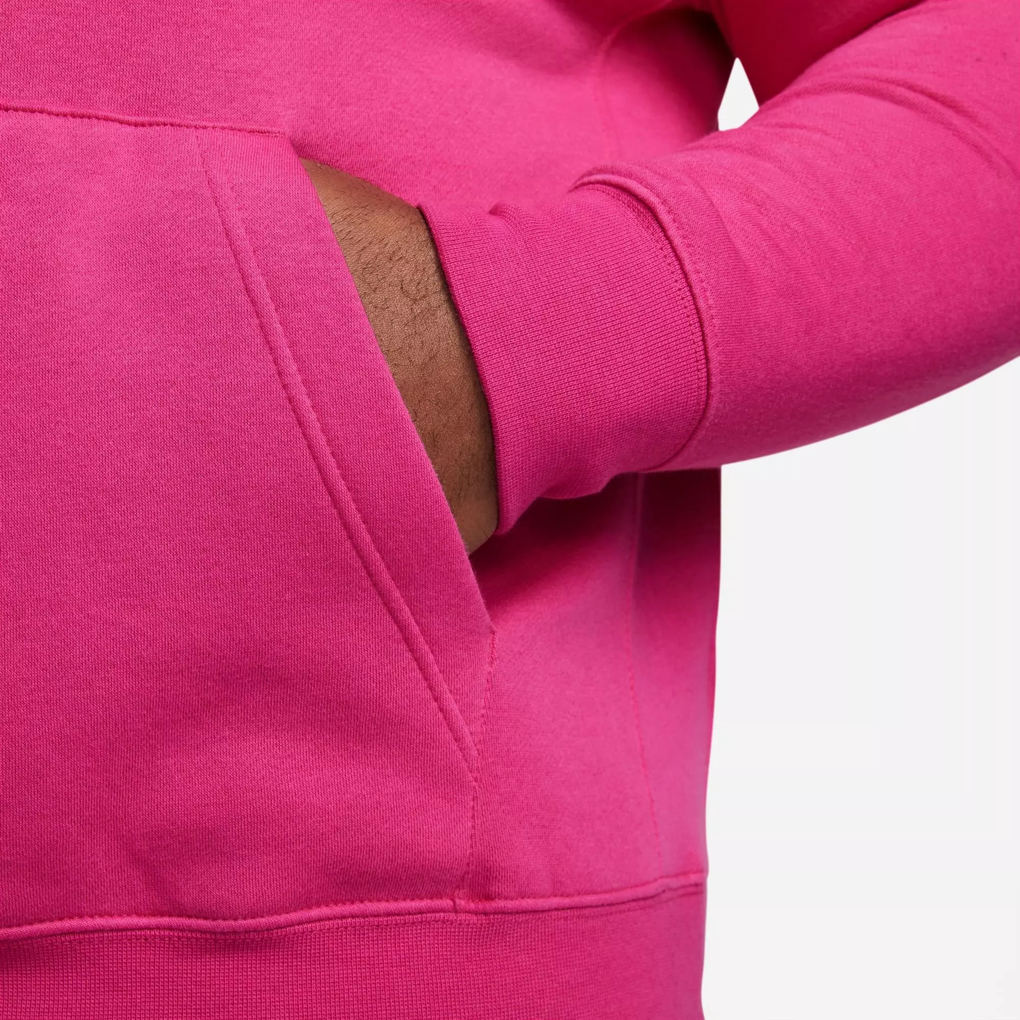 Nike Men's Sportswear Club Pullover Hoodie-Pink - PINK