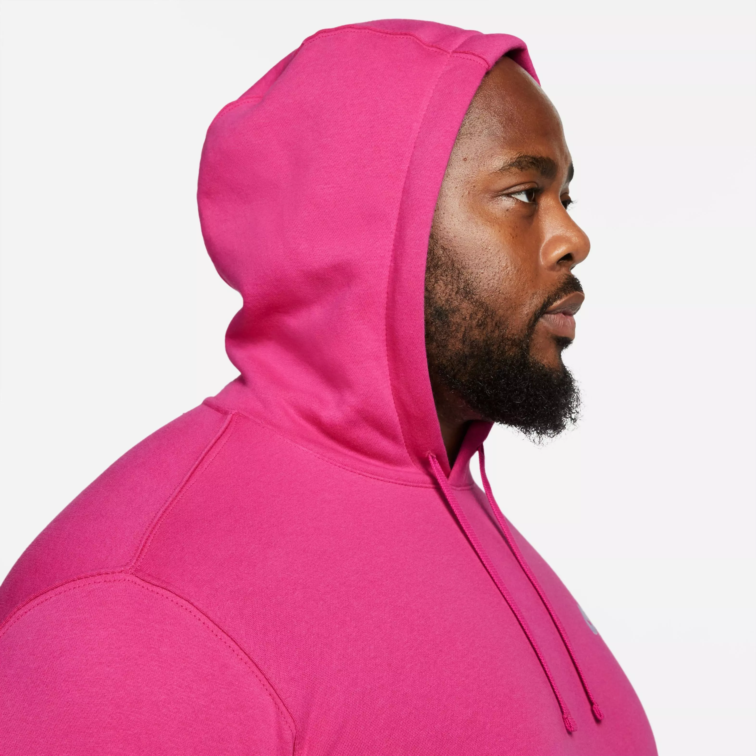 Nike Men's Sportswear Club Pullover Hoodie-Pink - PINK