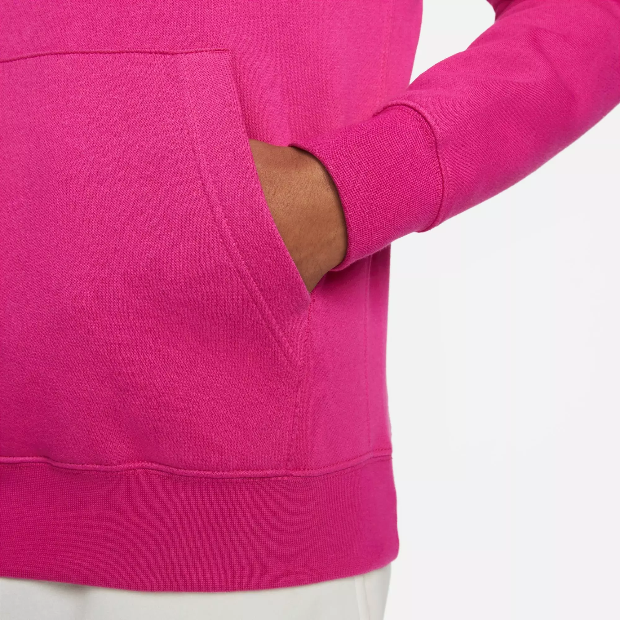 Nike Men's Sportswear Club Pullover Hoodie-Pink - PINK