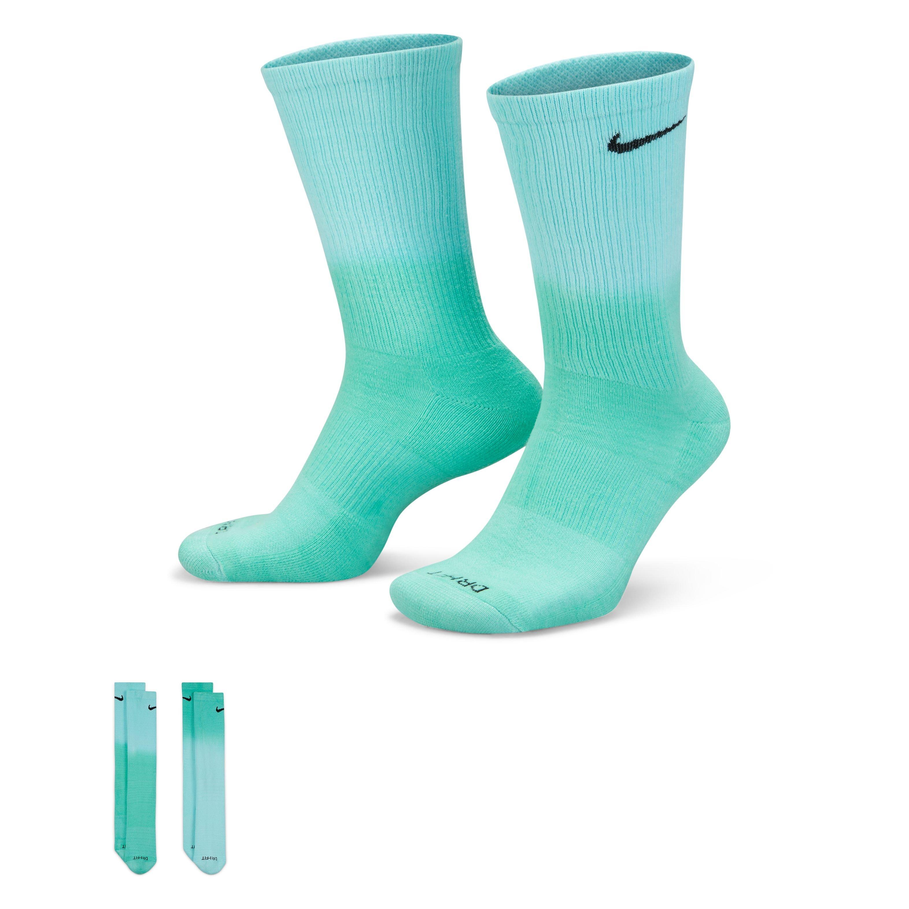 White and green nike socks sale