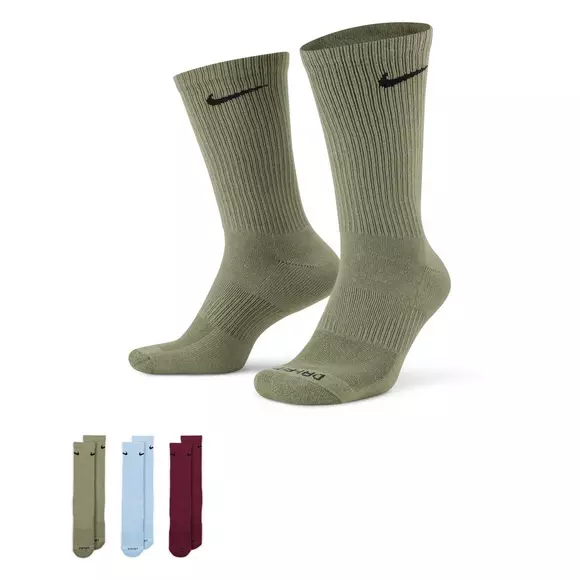 Nike Everyday Plus Cushioned Training Crew Socks (3 Pairs)-Assorted ...