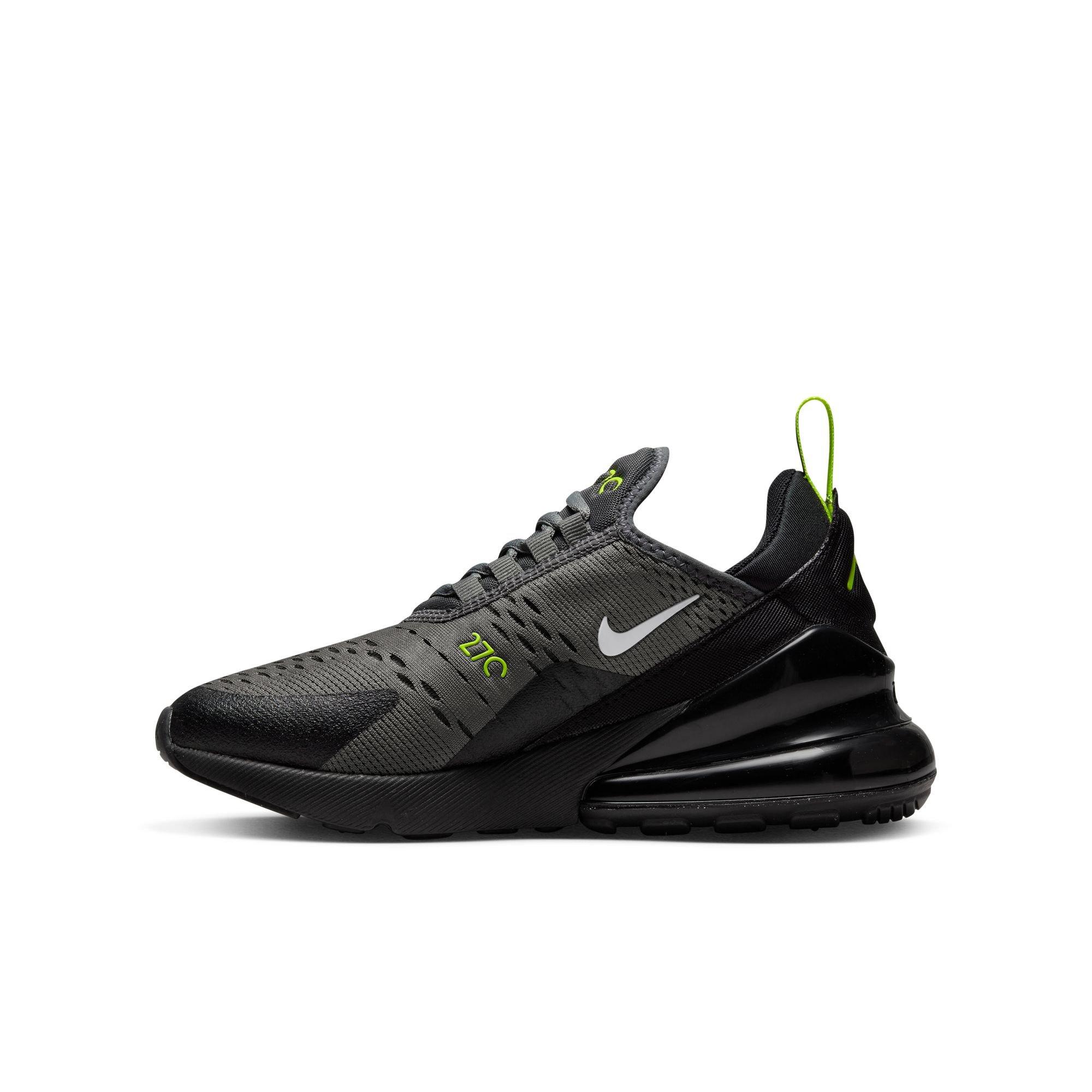 Nike Air Max 270 Lt Smoke Grey/Iron Grey/Laser Orange/Blue Grade School  Boys' Shoe - Hibbett