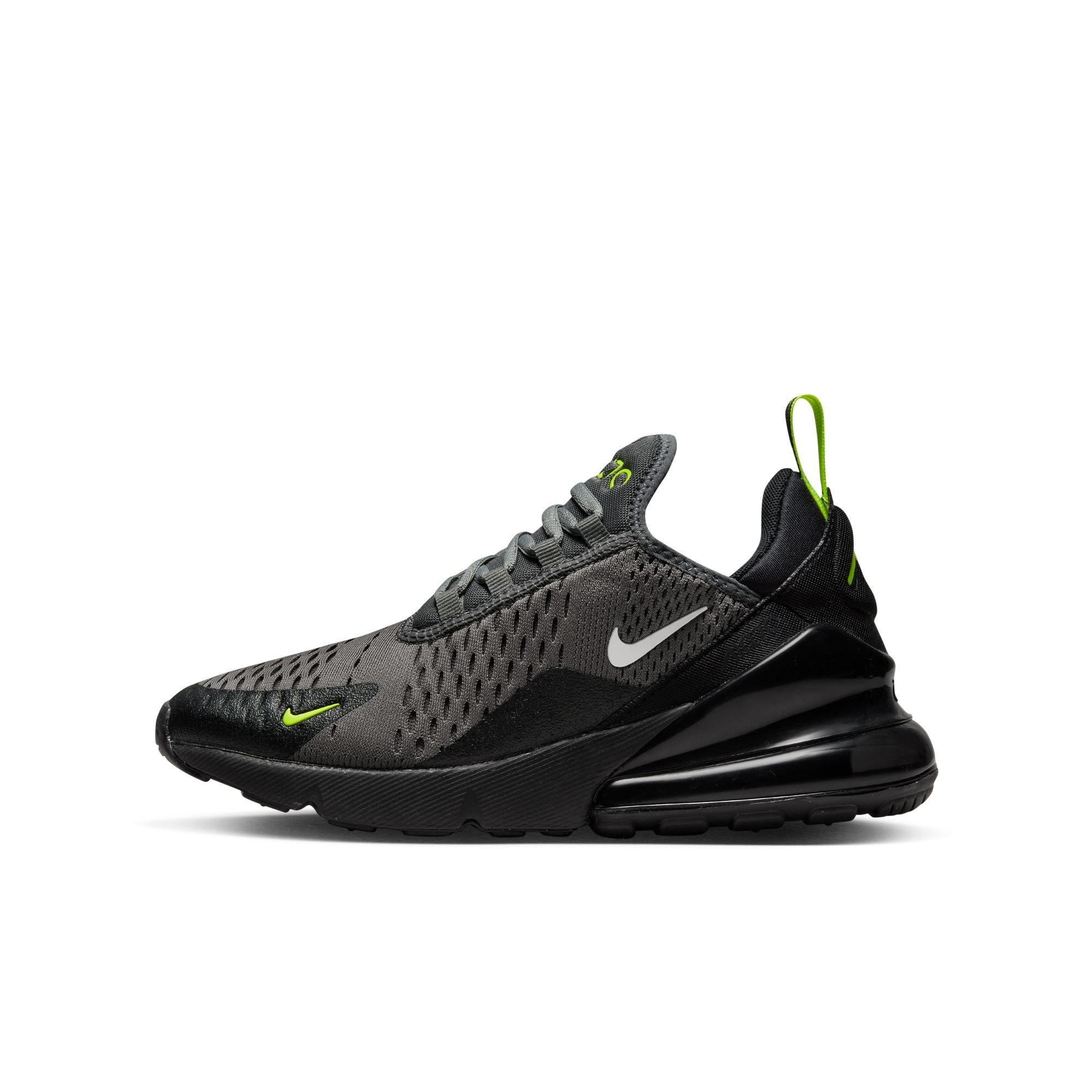 Air max 270 black/volt 2025 grade school kids' shoe