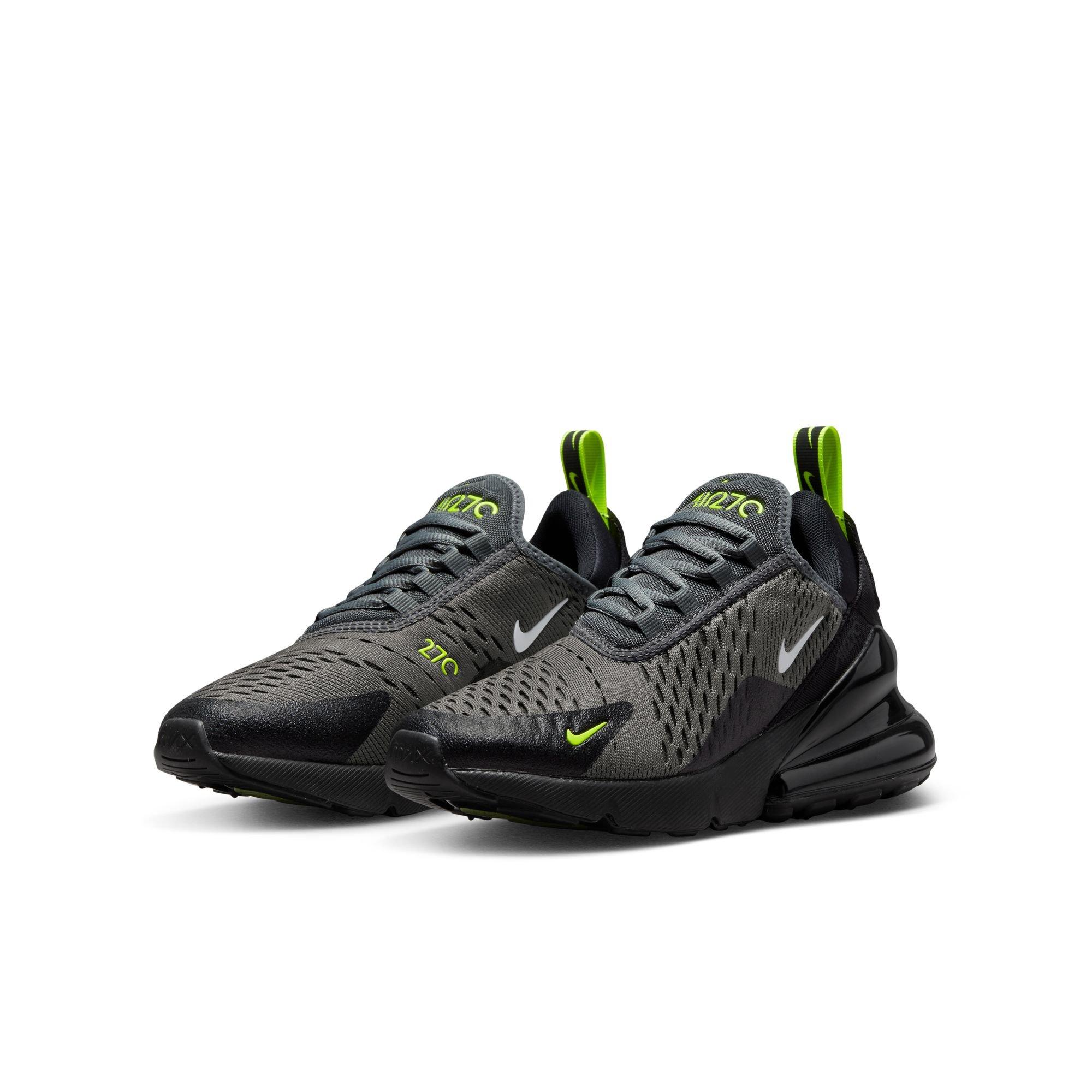 Nike Air Max 270 Lt Smoke Grey/Iron Grey/Laser Orange/Blue Grade School  Boys' Shoe - Hibbett