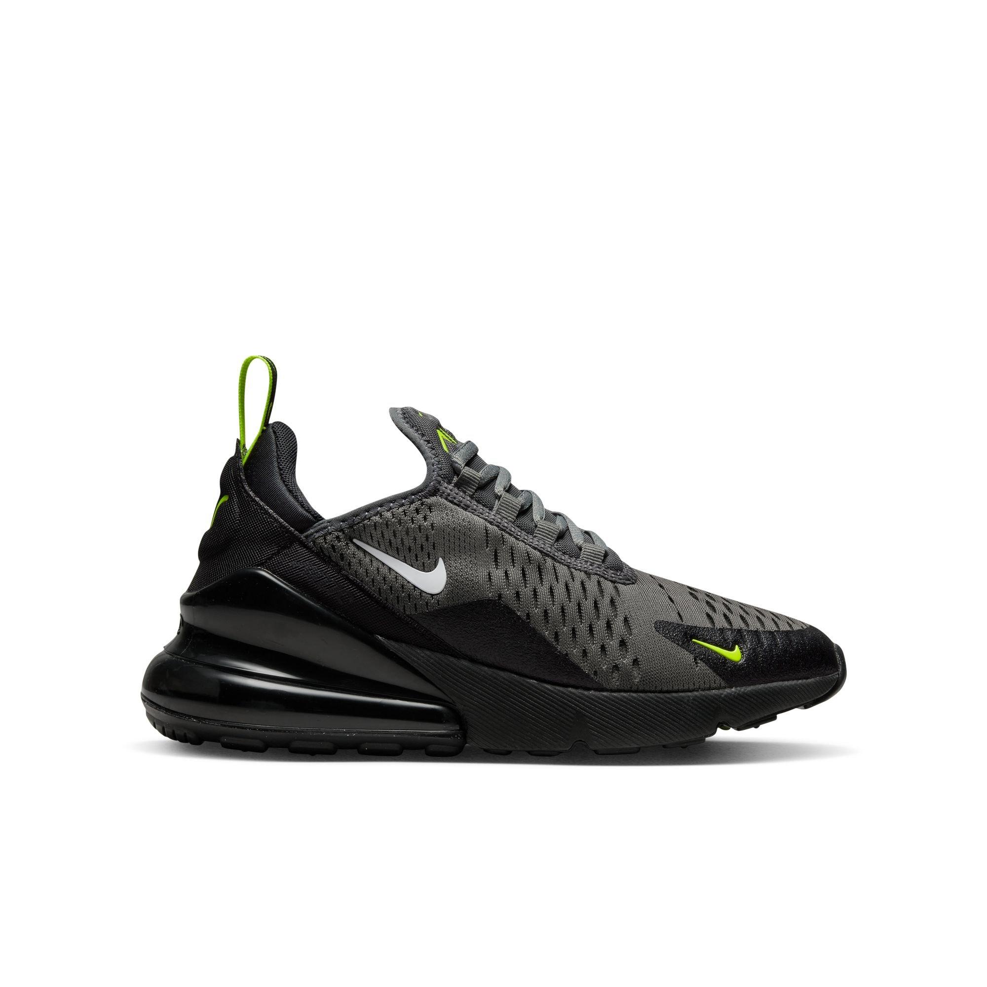 Nike Air Max 270 Lt Smoke Grey/Iron Grey/Laser Orange/Blue Grade School  Boys' Shoe - Hibbett