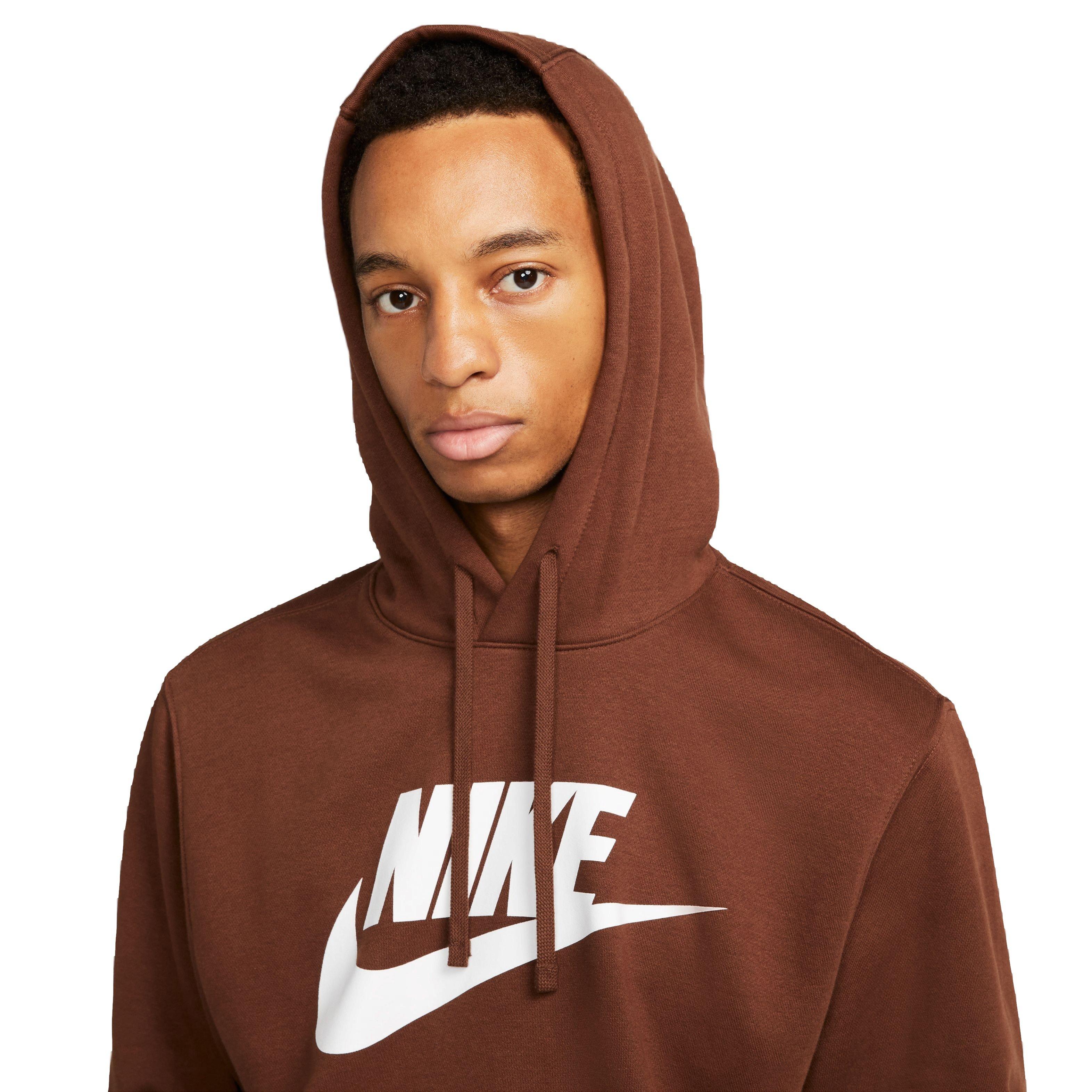 Nike Sportswear Club Fleece Hoodie Brown