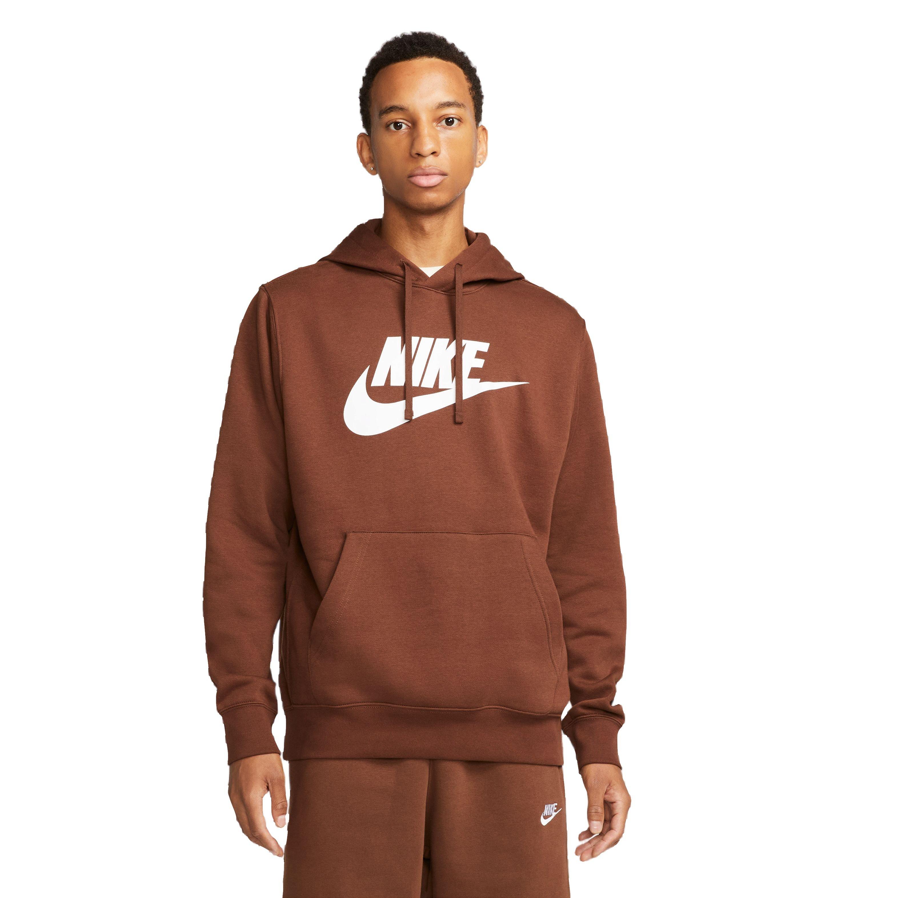 Nike hoodie clearance brown