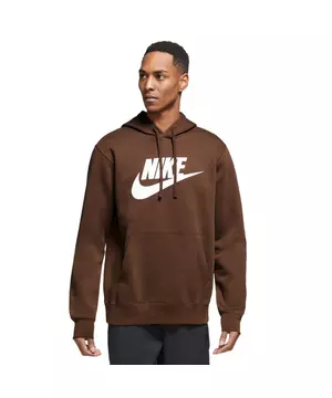 stromen strijd dinosaurus Nike Men's Sportswear Club Fleece Graphic Pullover Hoodie-Brown