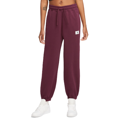 Cherry Red Sweat Cuffed High Waisted Joggers